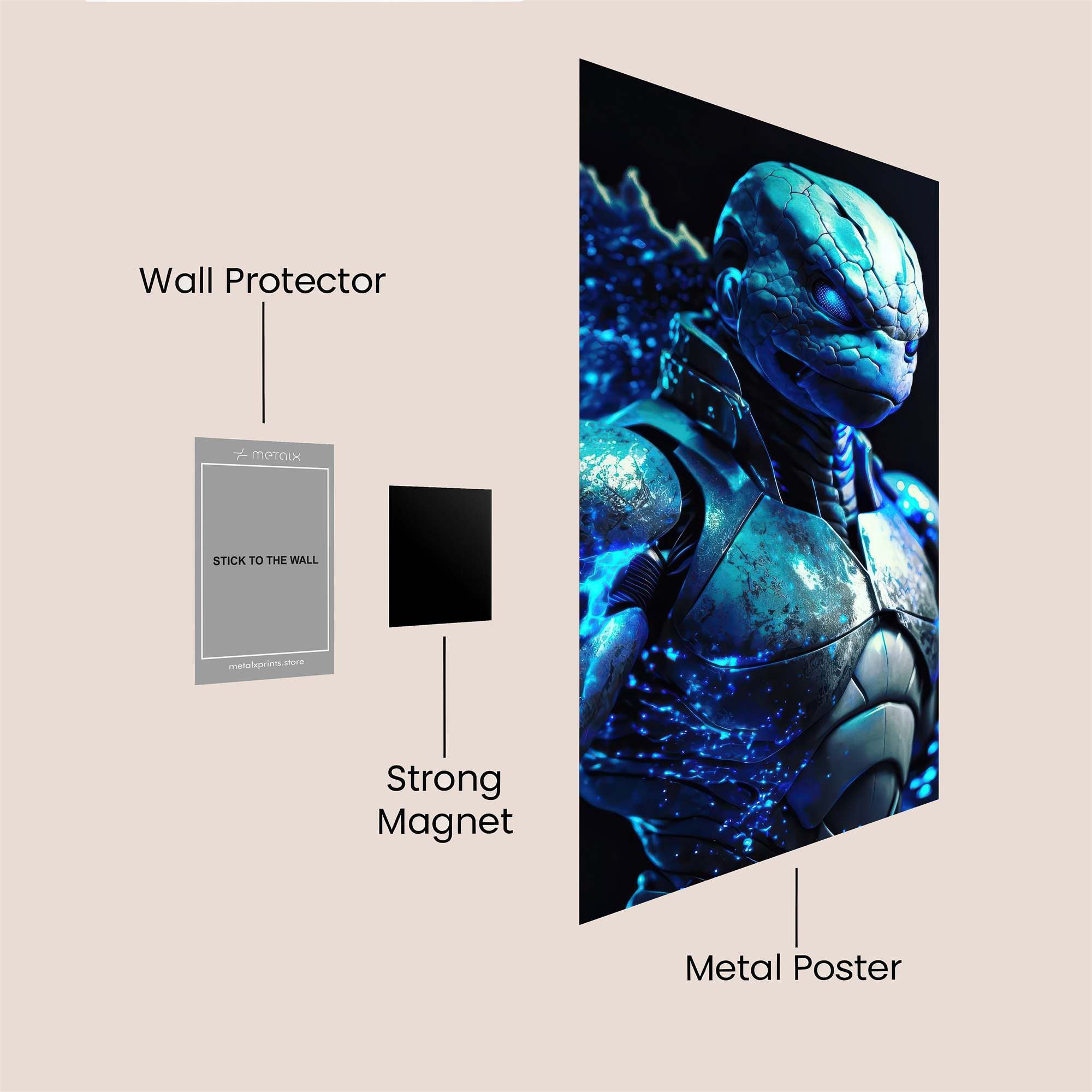 Godzilla Radiant Safe Wall Magnetic / M