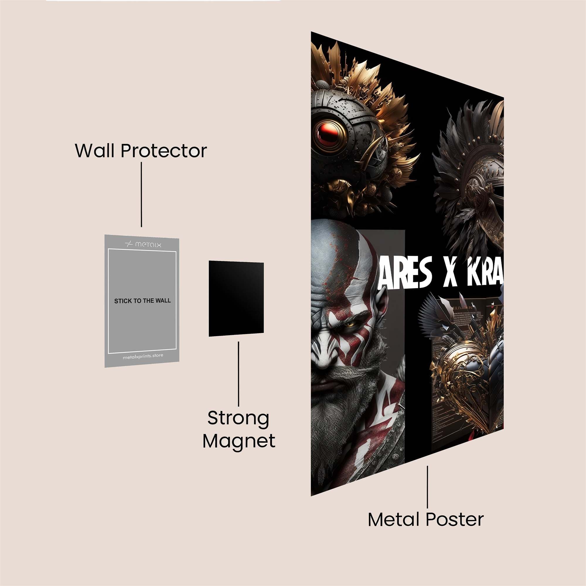 Kratos Clash Safe Wall Magnetic / M