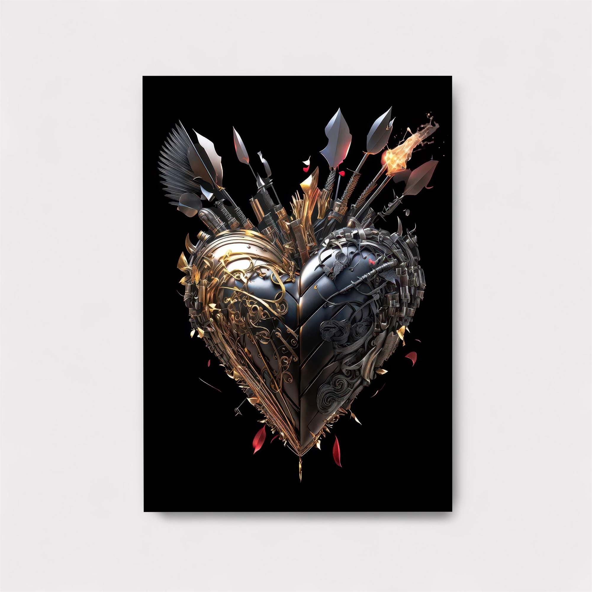 Heart Shattered Safe Wall Magnetic / M
