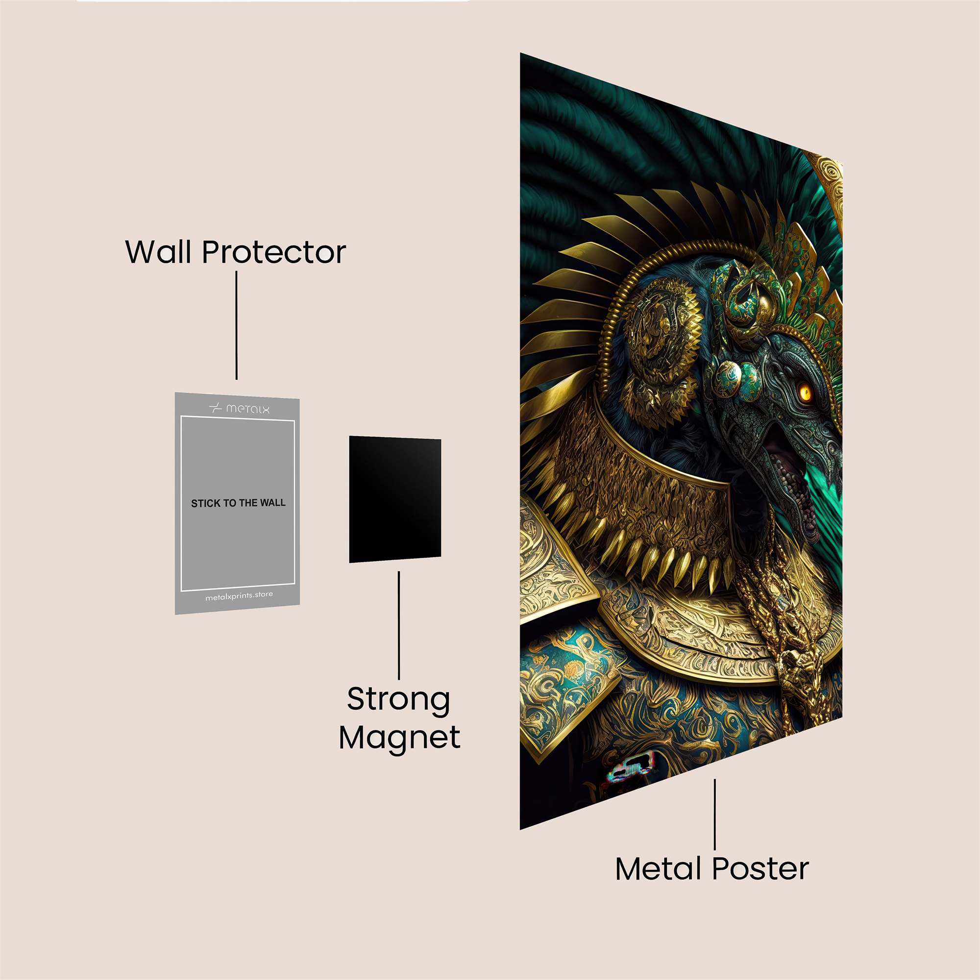Quetzalcoatl Majestic Safe Wall Magnetic / M