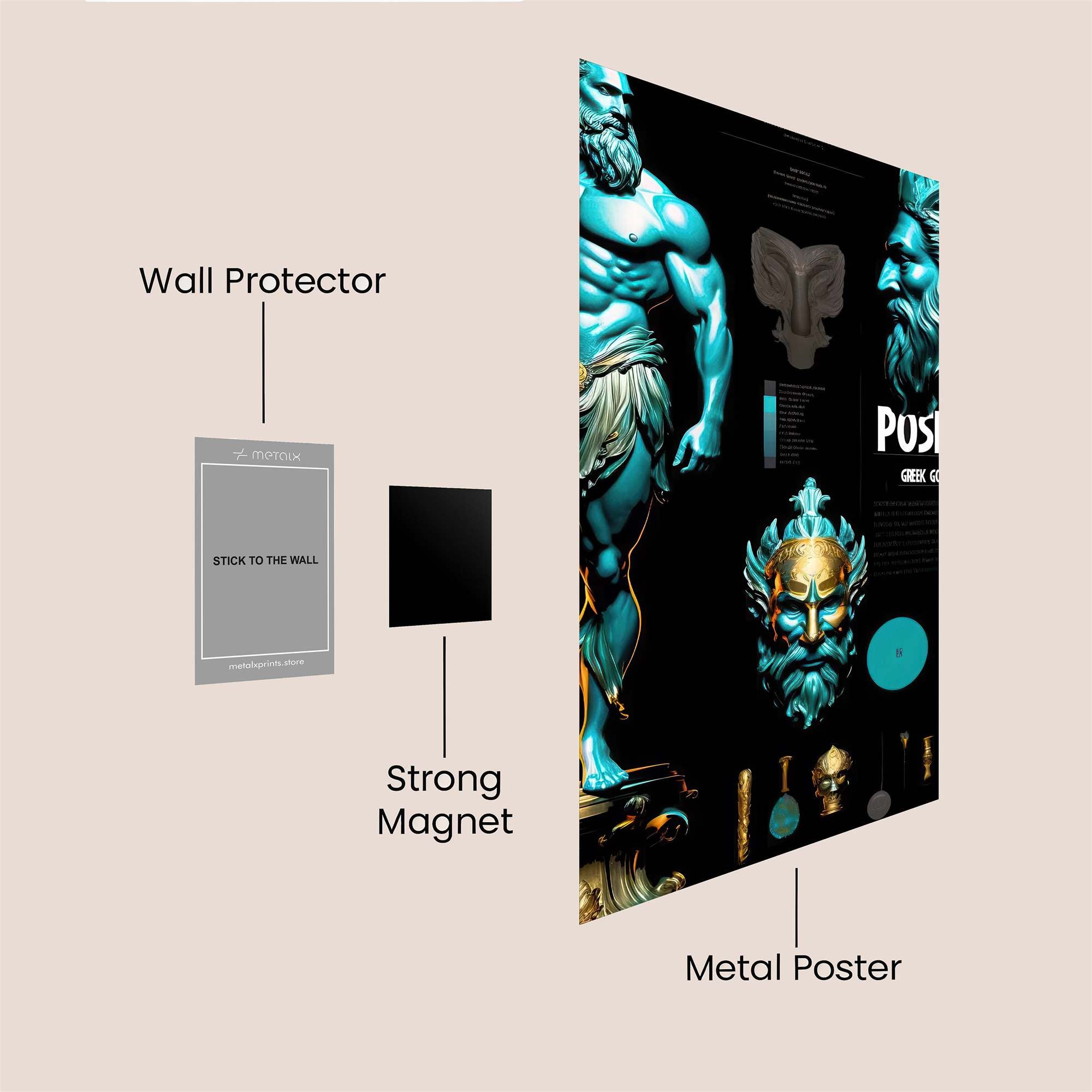 Poseidon Majestic Safe Wall Magnetic / M