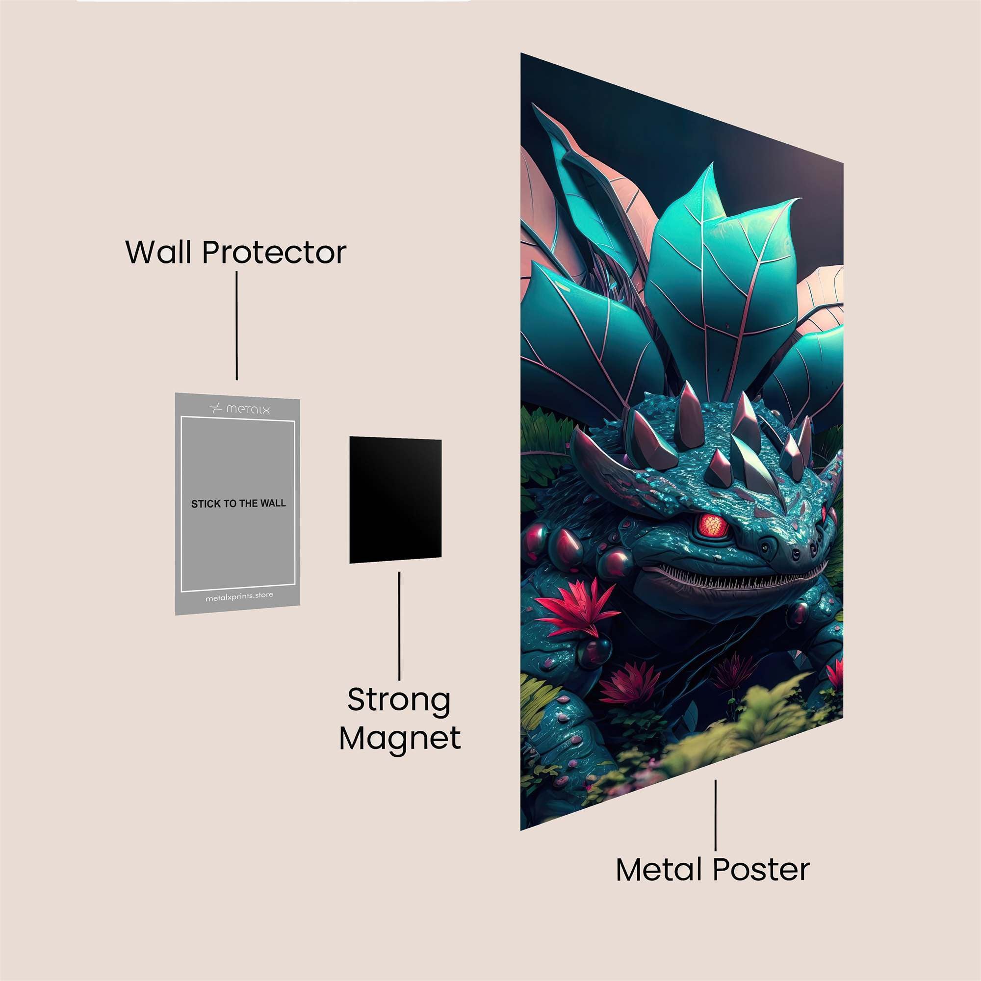 VenusaurVivid Safe Wall Magnetic / M