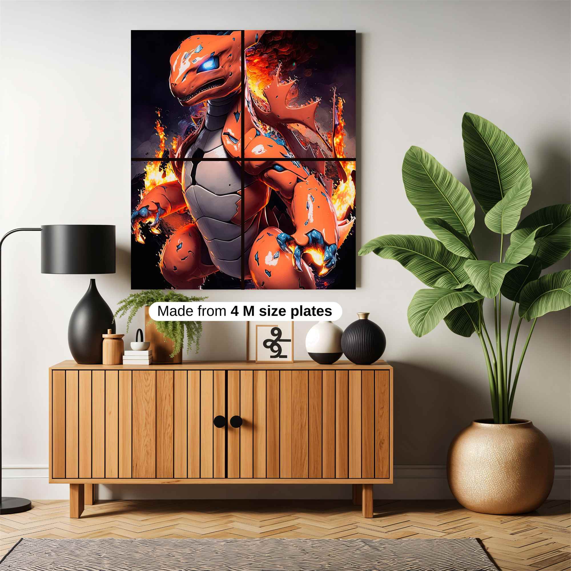 Charizard Fiery Safe Wall Magnetic / M