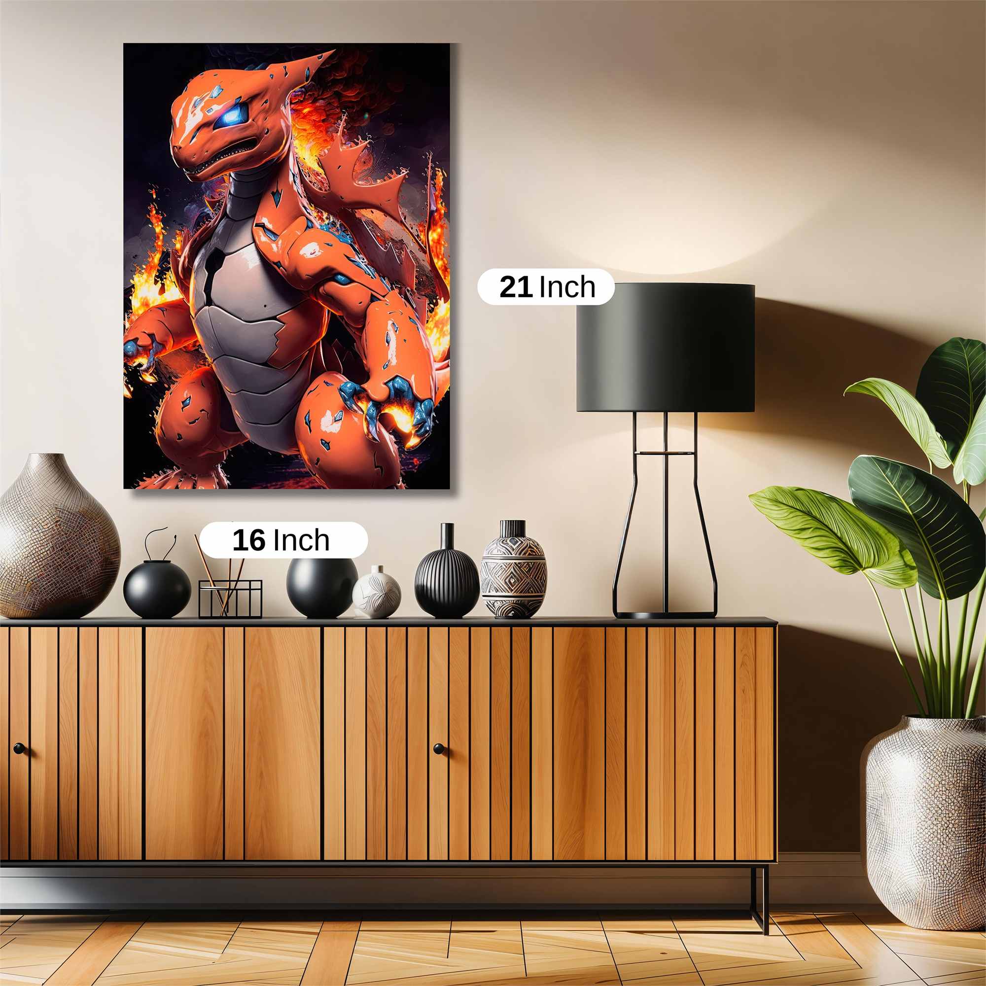Charizard Fiery Safe Wall Magnetic / M