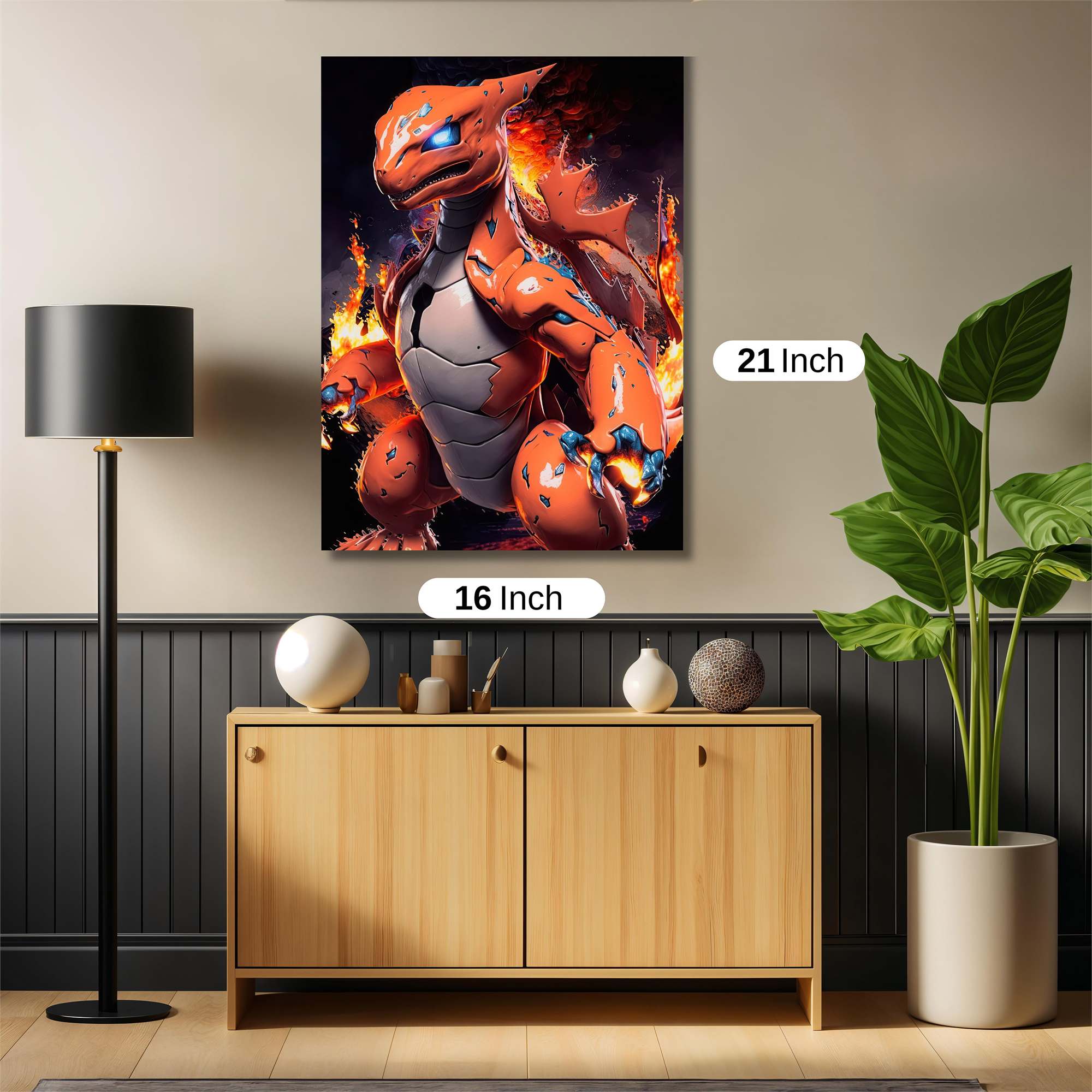 Charizard Fiery Safe Wall Magnetic / M