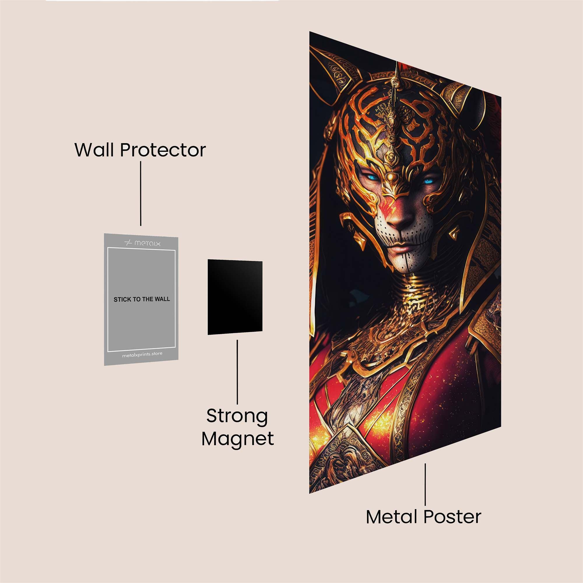 Tiger Majesty Safe Wall Magnetic / M