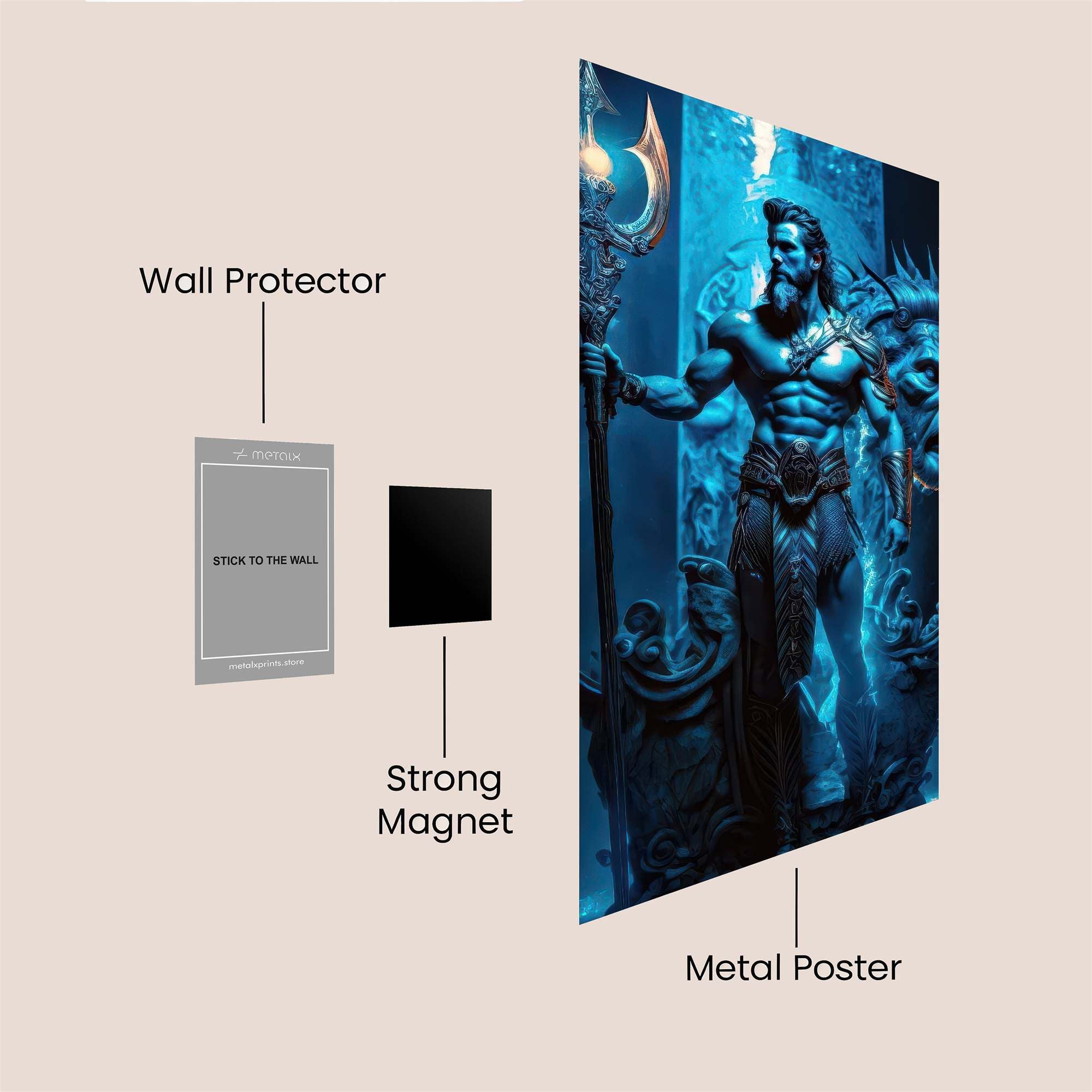 Poseidon Majestic Safe Wall Magnetic / M