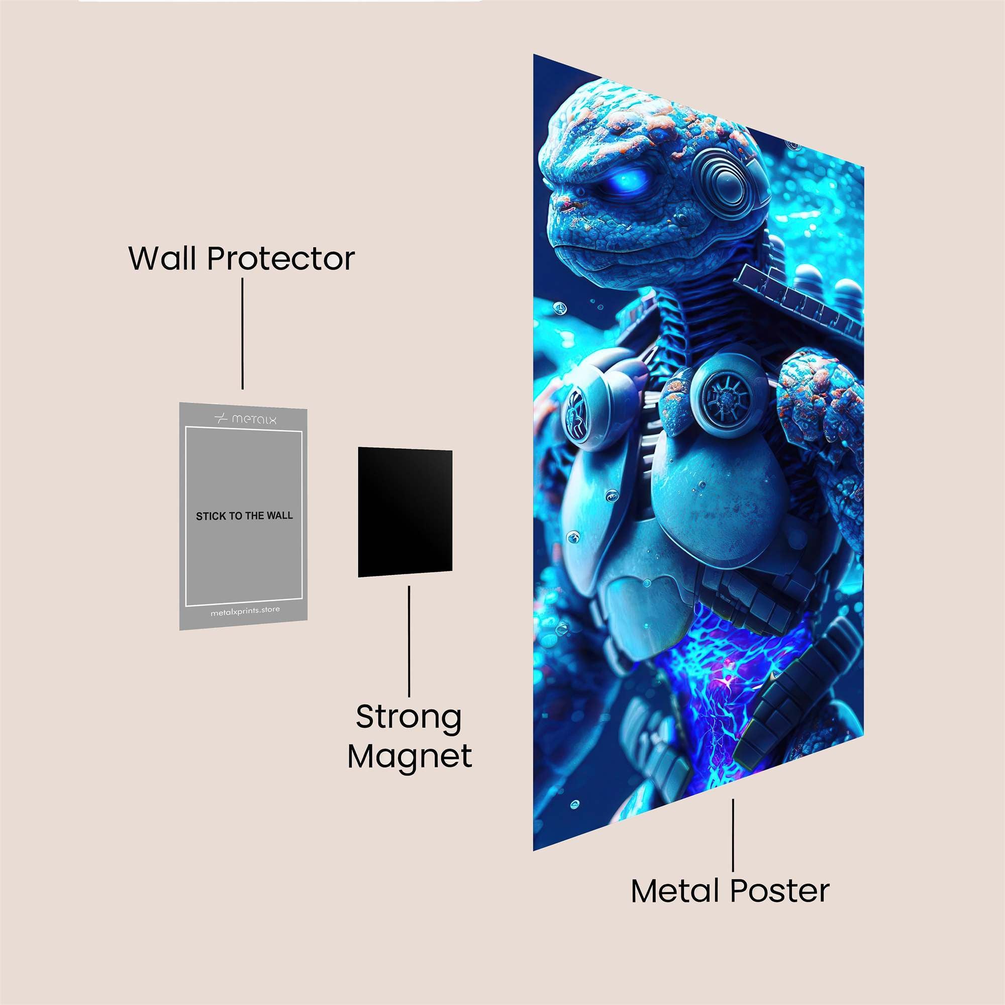 Reptilian Radiance Safe Wall Magnetic / M