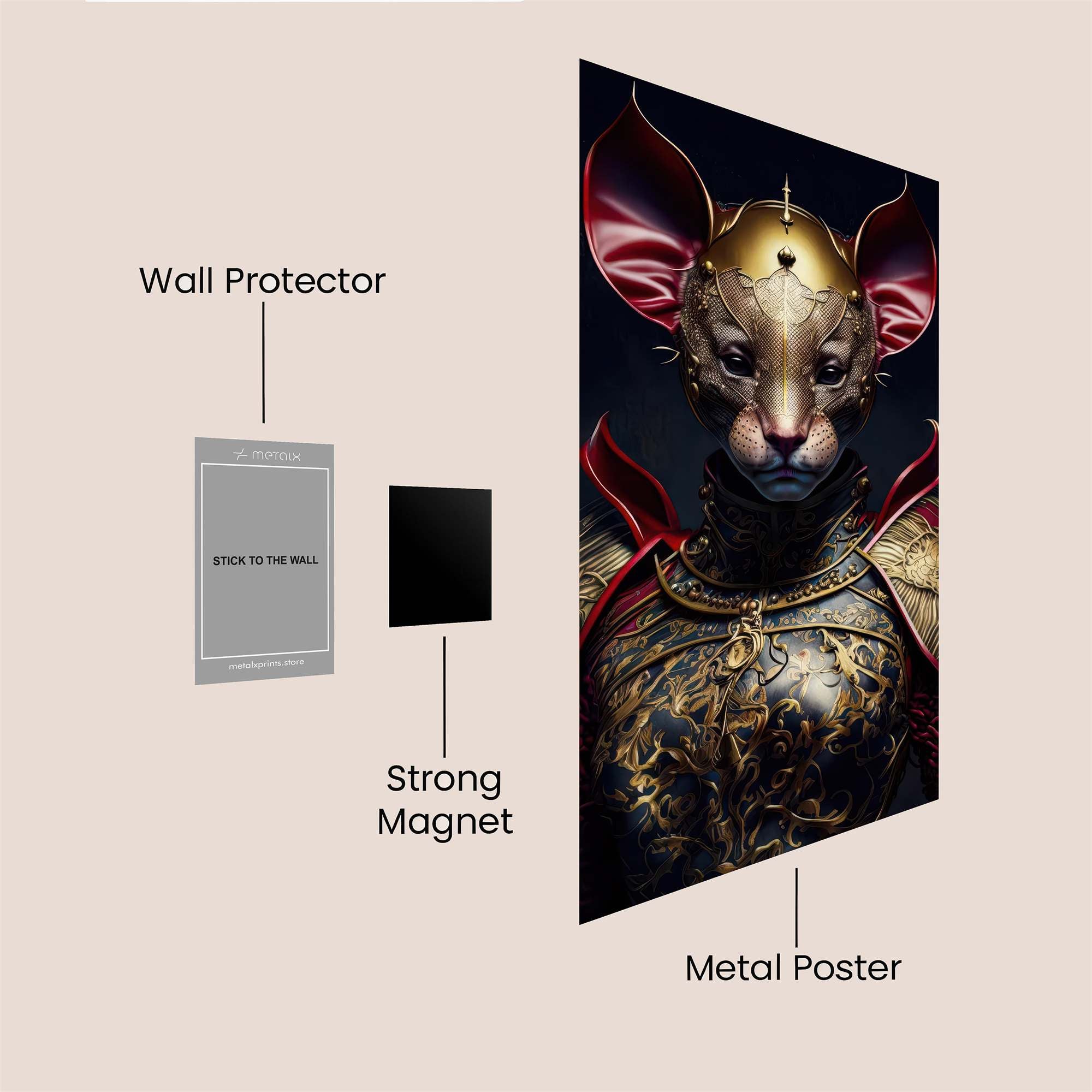 Mouse Monarch Safe Wall Magnetic / M