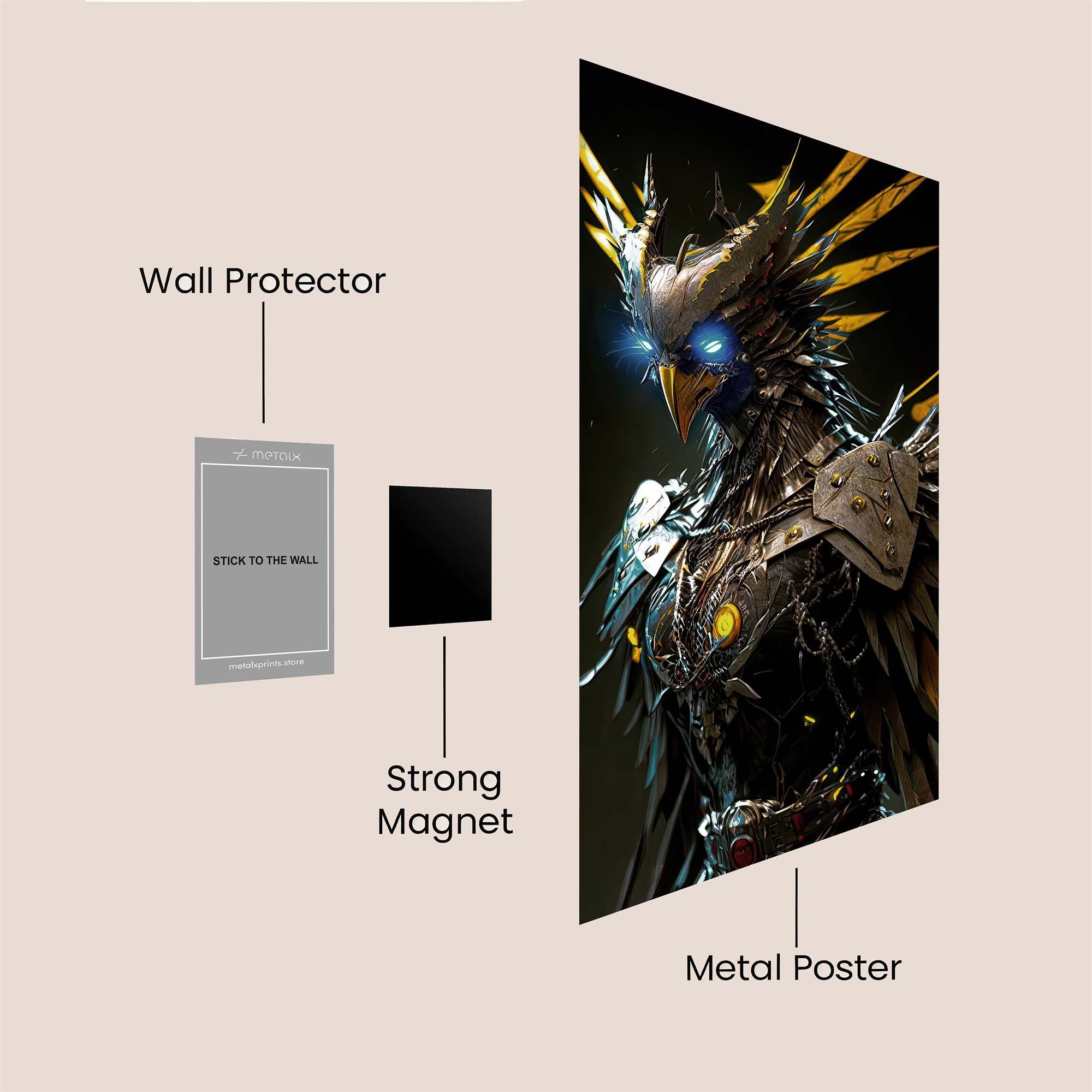 Phoenix Eclipsed Safe Wall Magnetic / M
