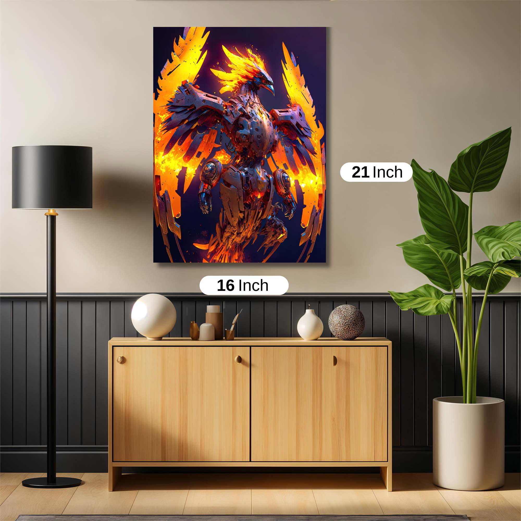 Phoenix Blaze Safe Wall Magnetic / M