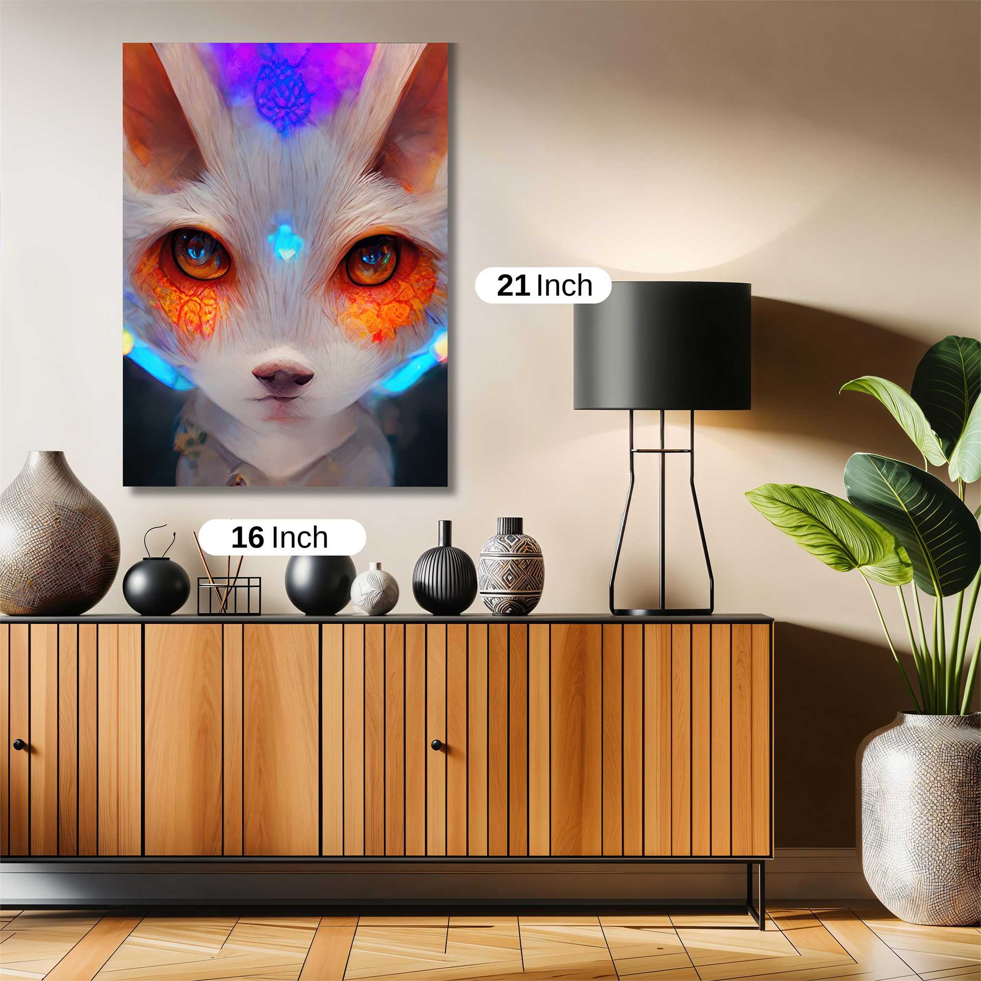 Neon Fox Safe Wall Magnetic / M