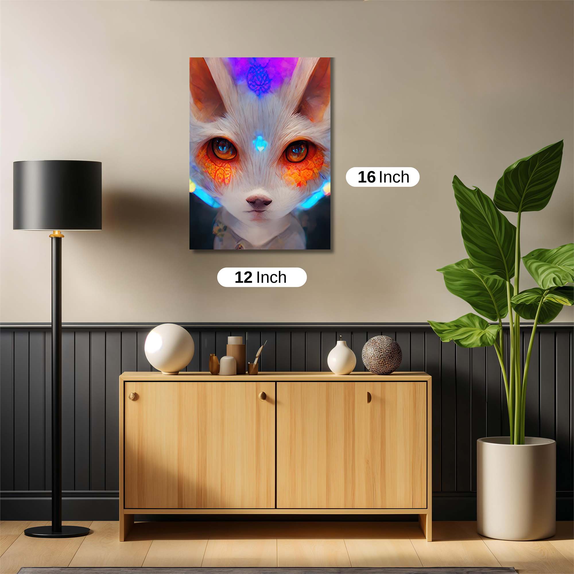 Neon Fox Safe Wall Magnetic / M
