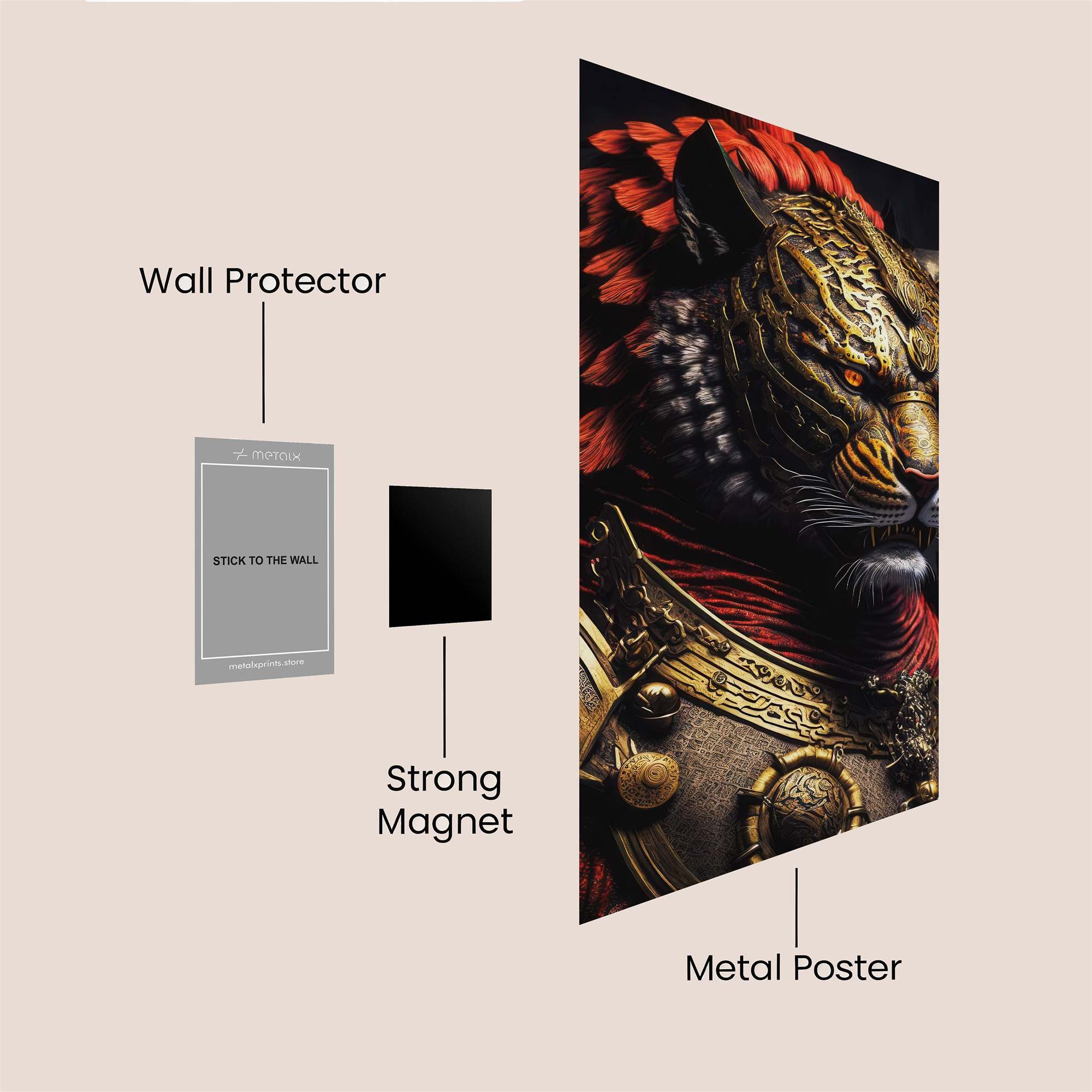 Tiger Majesty Safe Wall Magnetic / M
