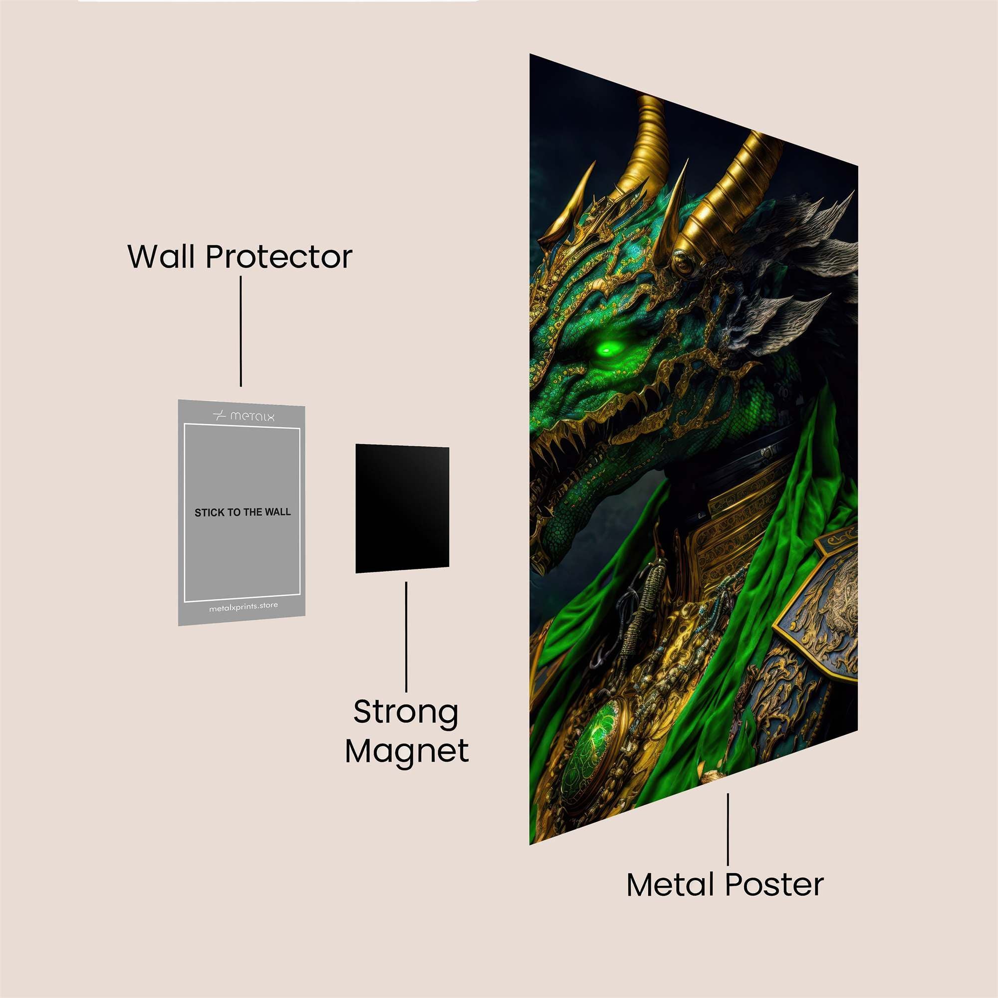 Dragon Majesty Safe Wall Magnetic / M