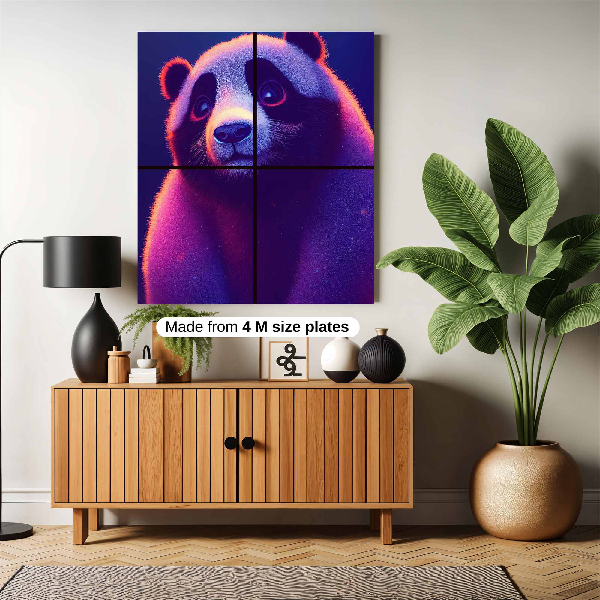 Panda Glow Safe Wall Magnetic / M