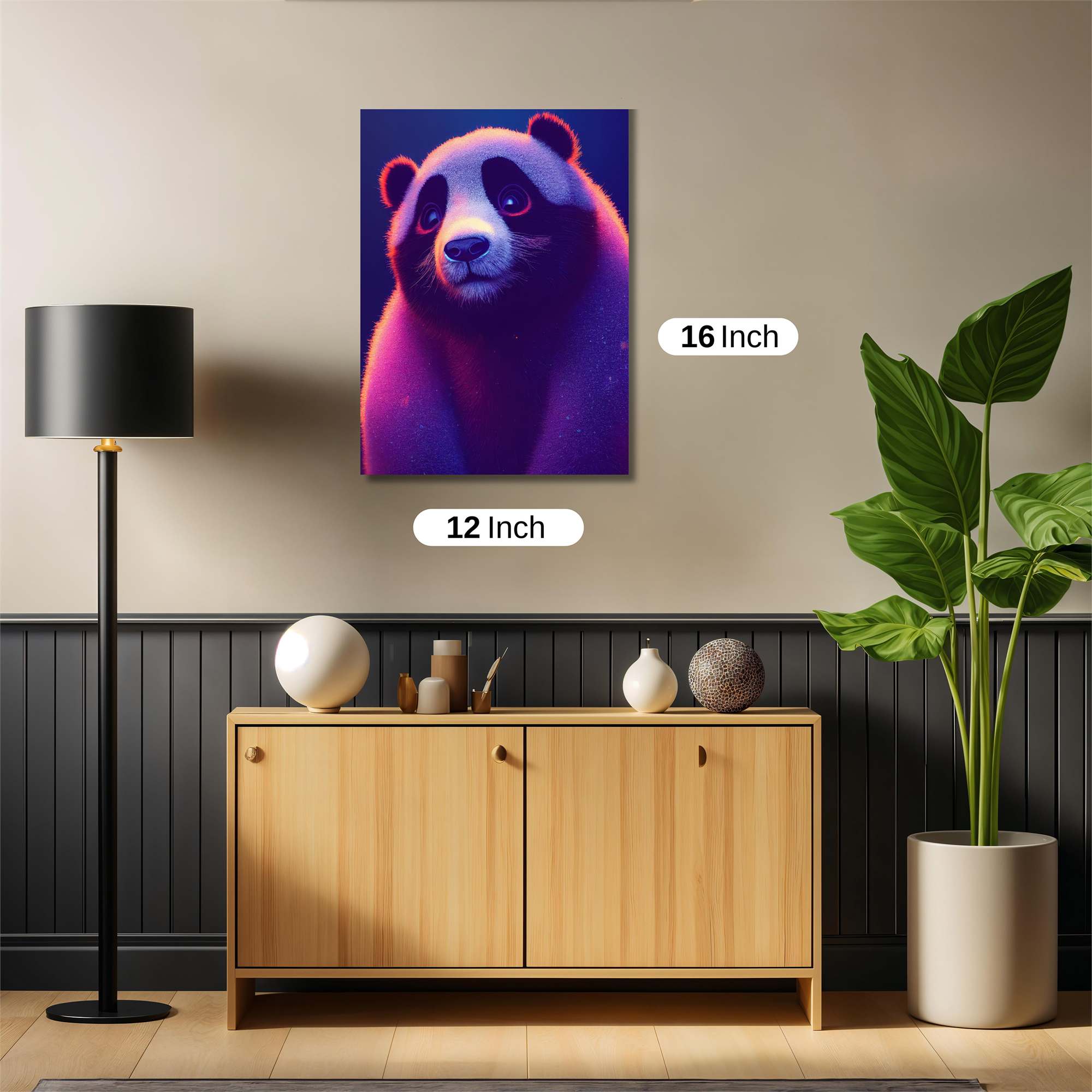 Panda Glow Safe Wall Magnetic / M