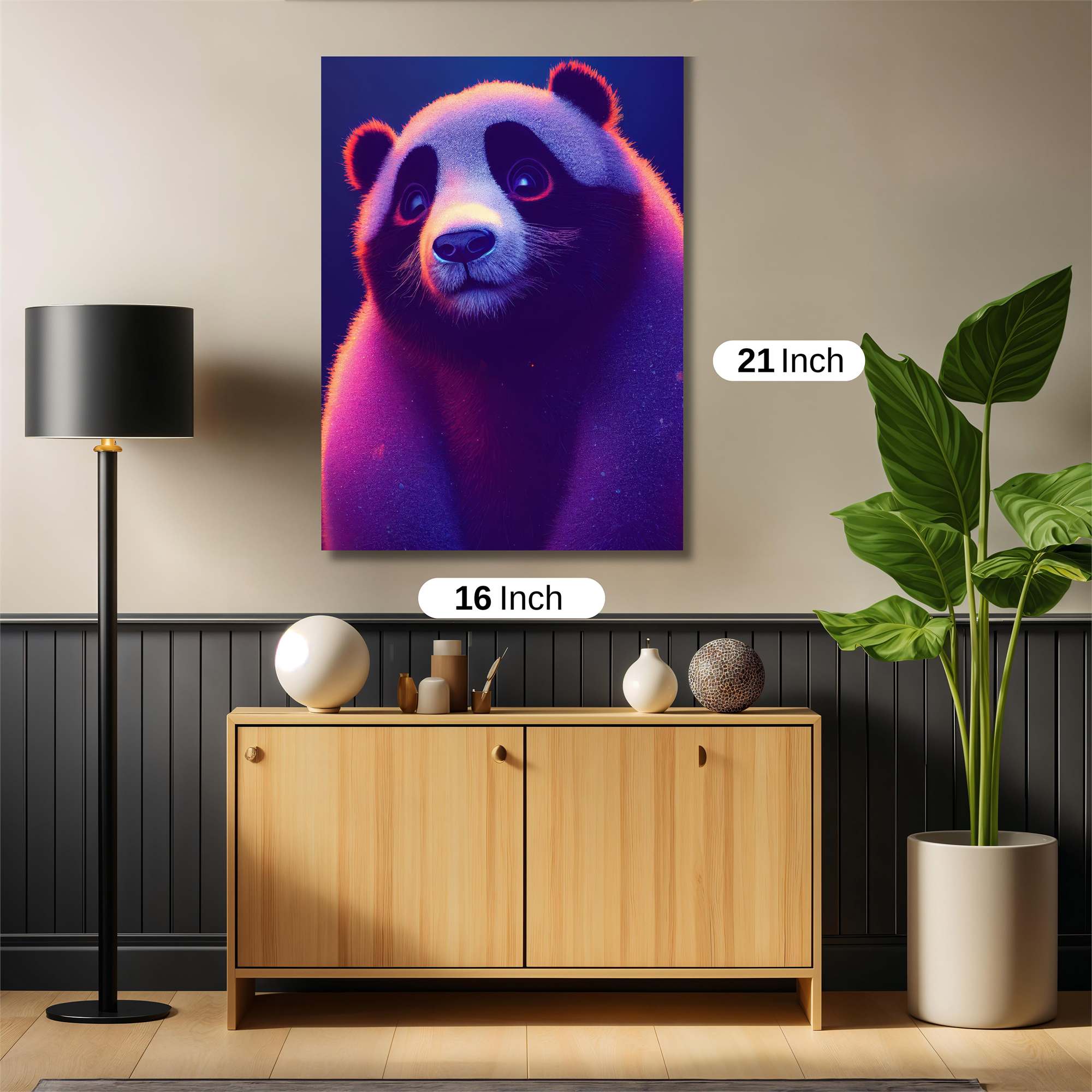 Panda Glow Safe Wall Magnetic / M