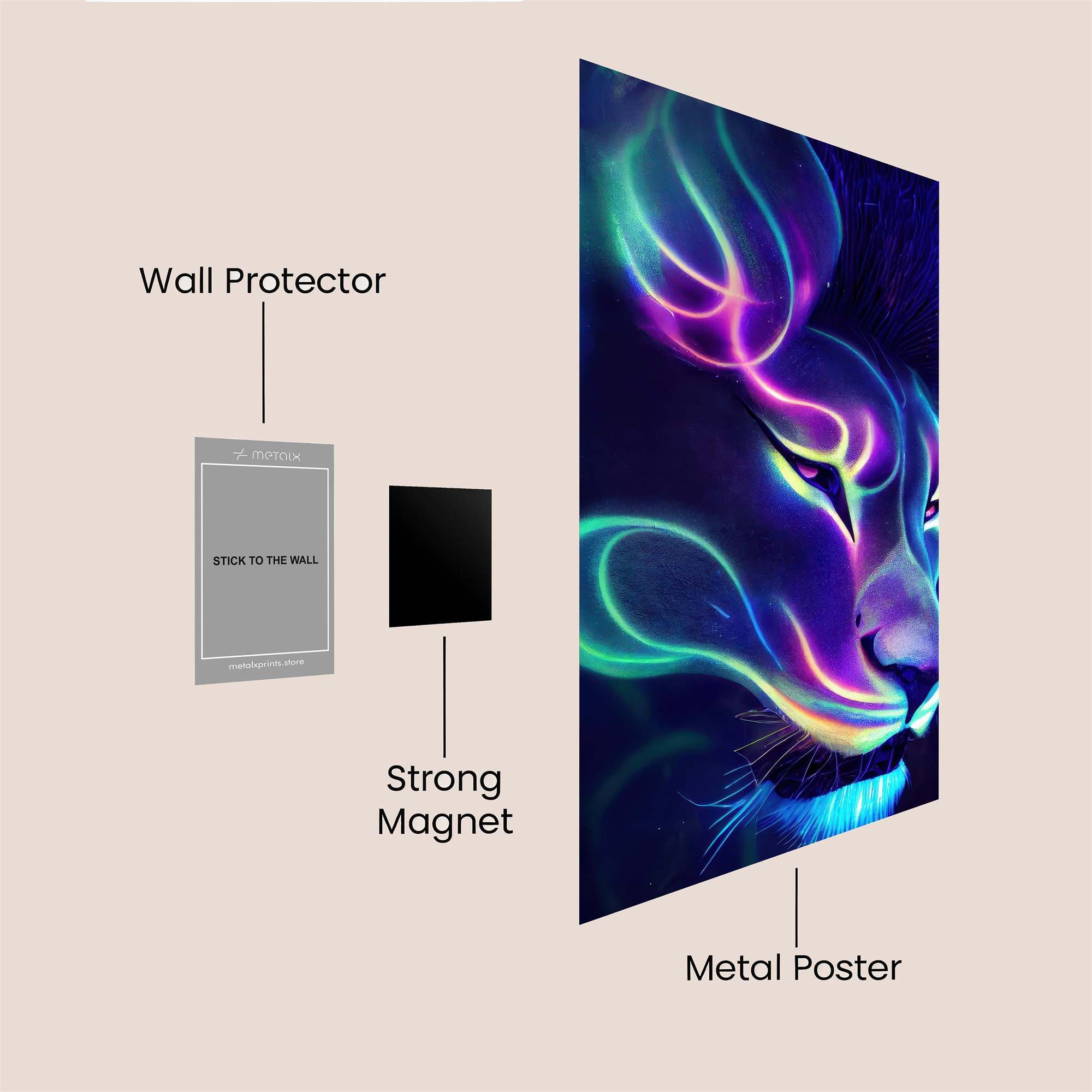 Lion Radiance Safe Wall Magnetic / M