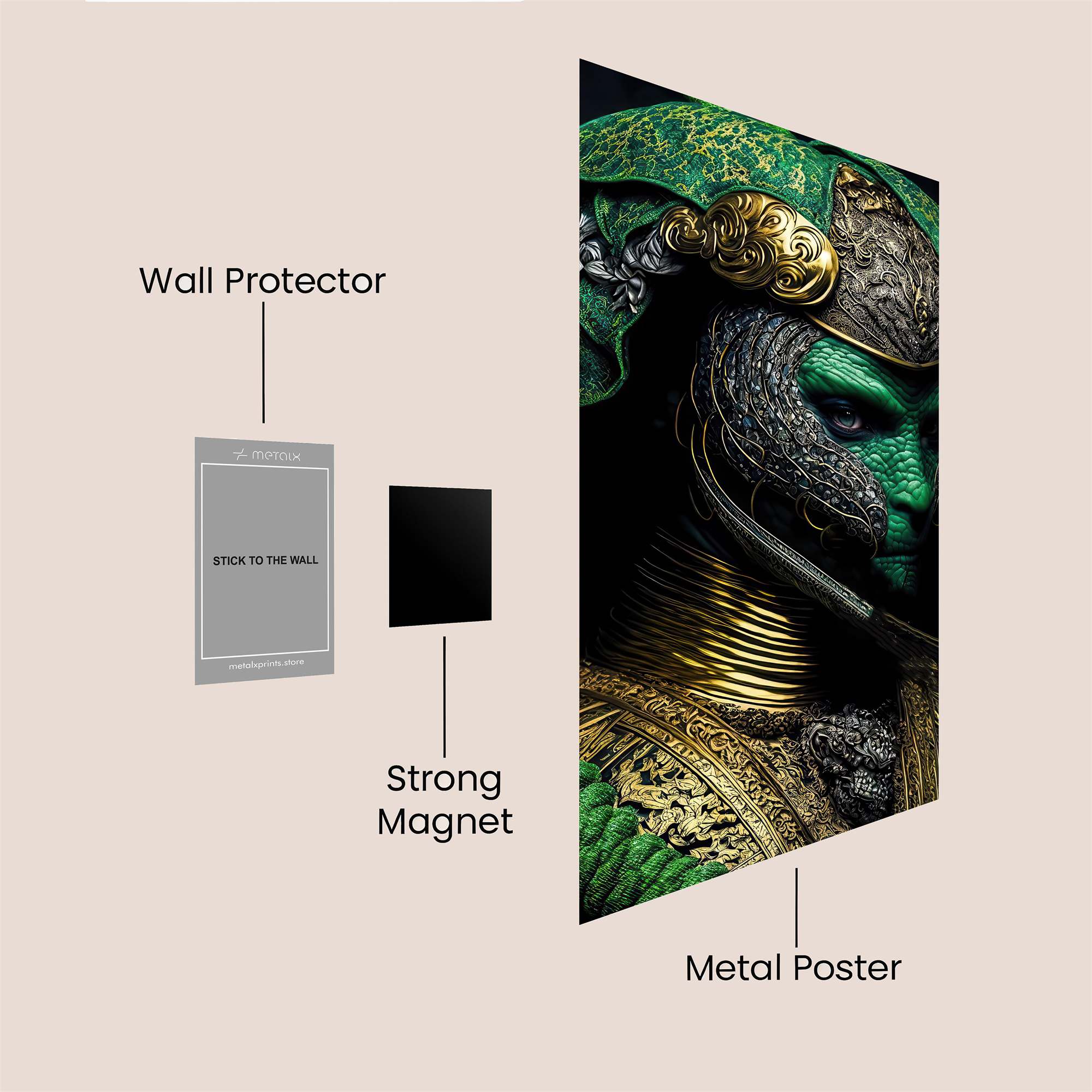 Pharaoh Enigmatic Safe Wall Magnetic / M