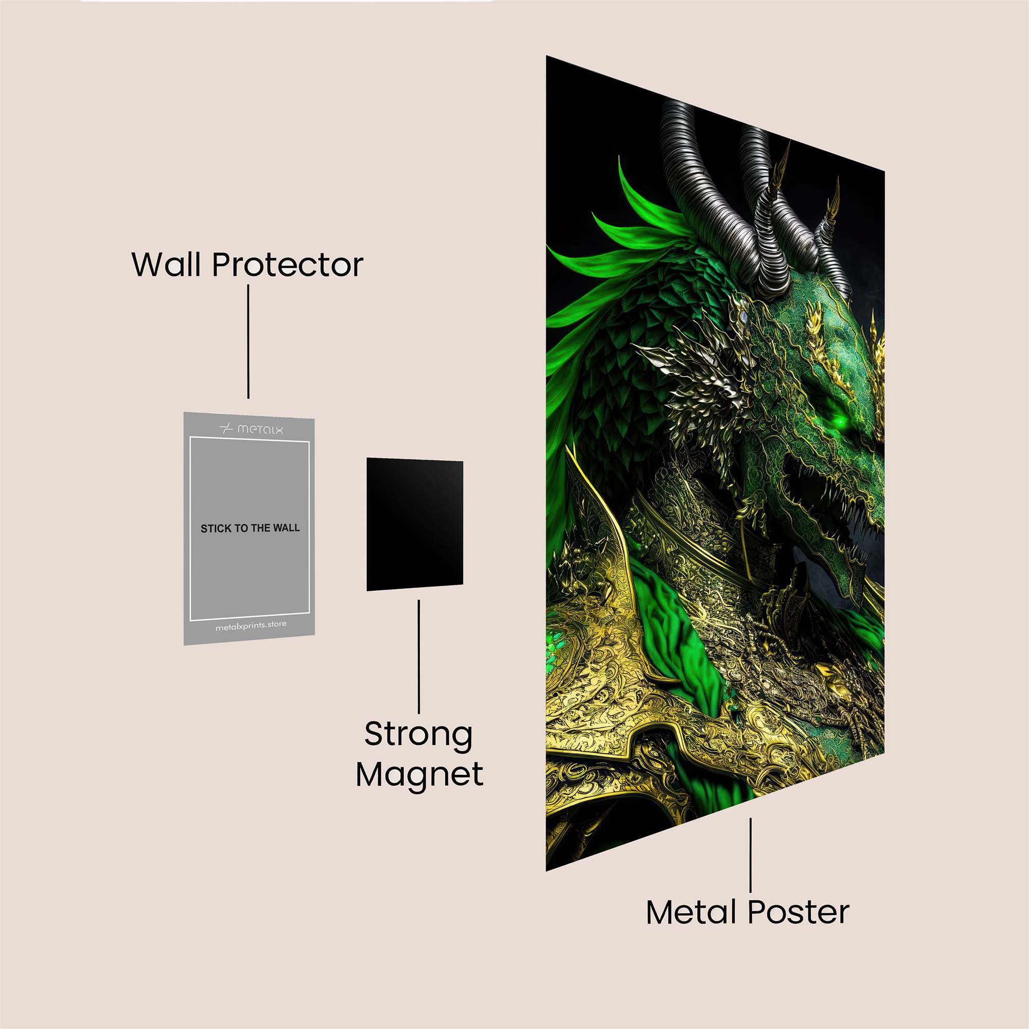 Dragon Majesty Safe Wall Magnetic / M