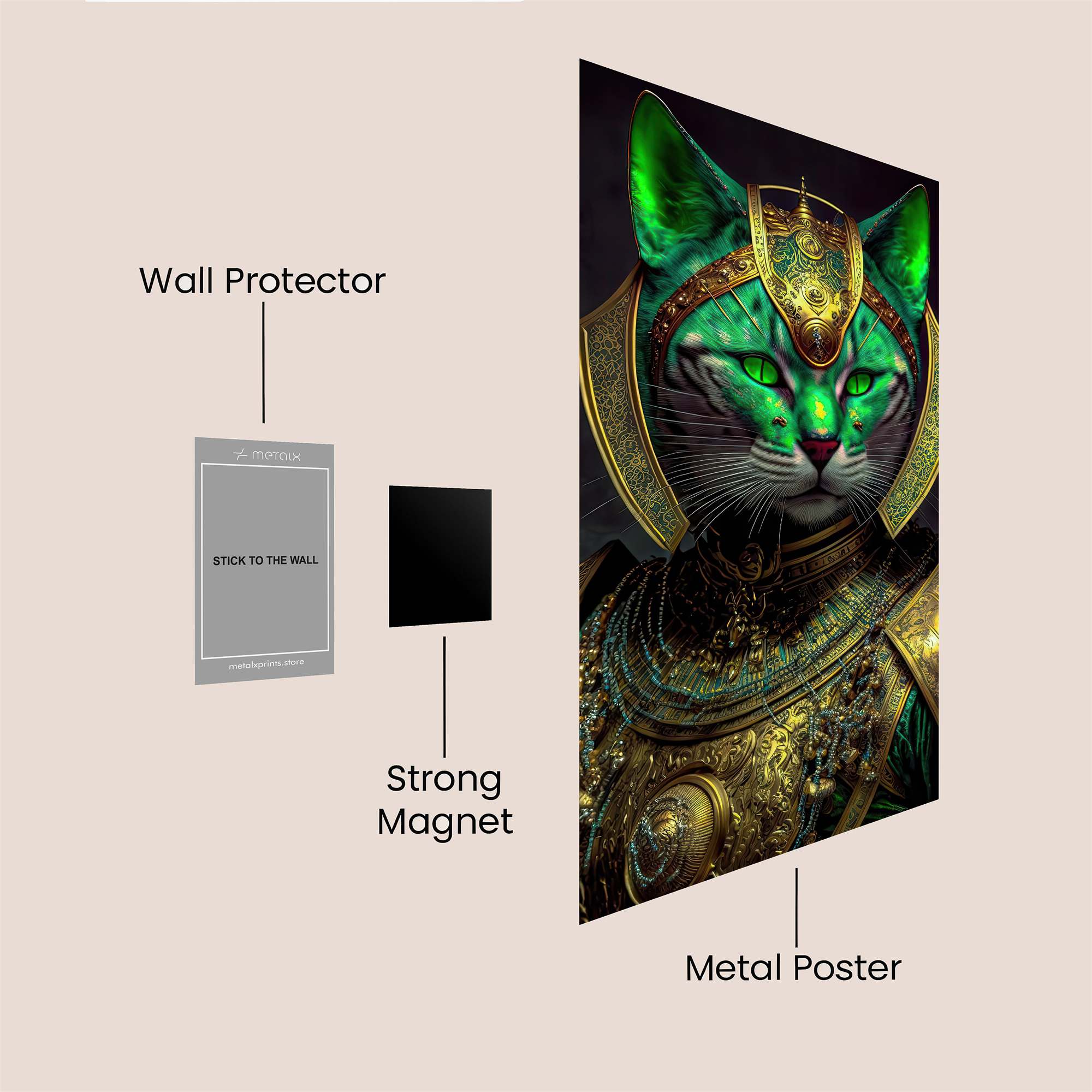 Pharaoh Feline Safe Wall Magnetic / M