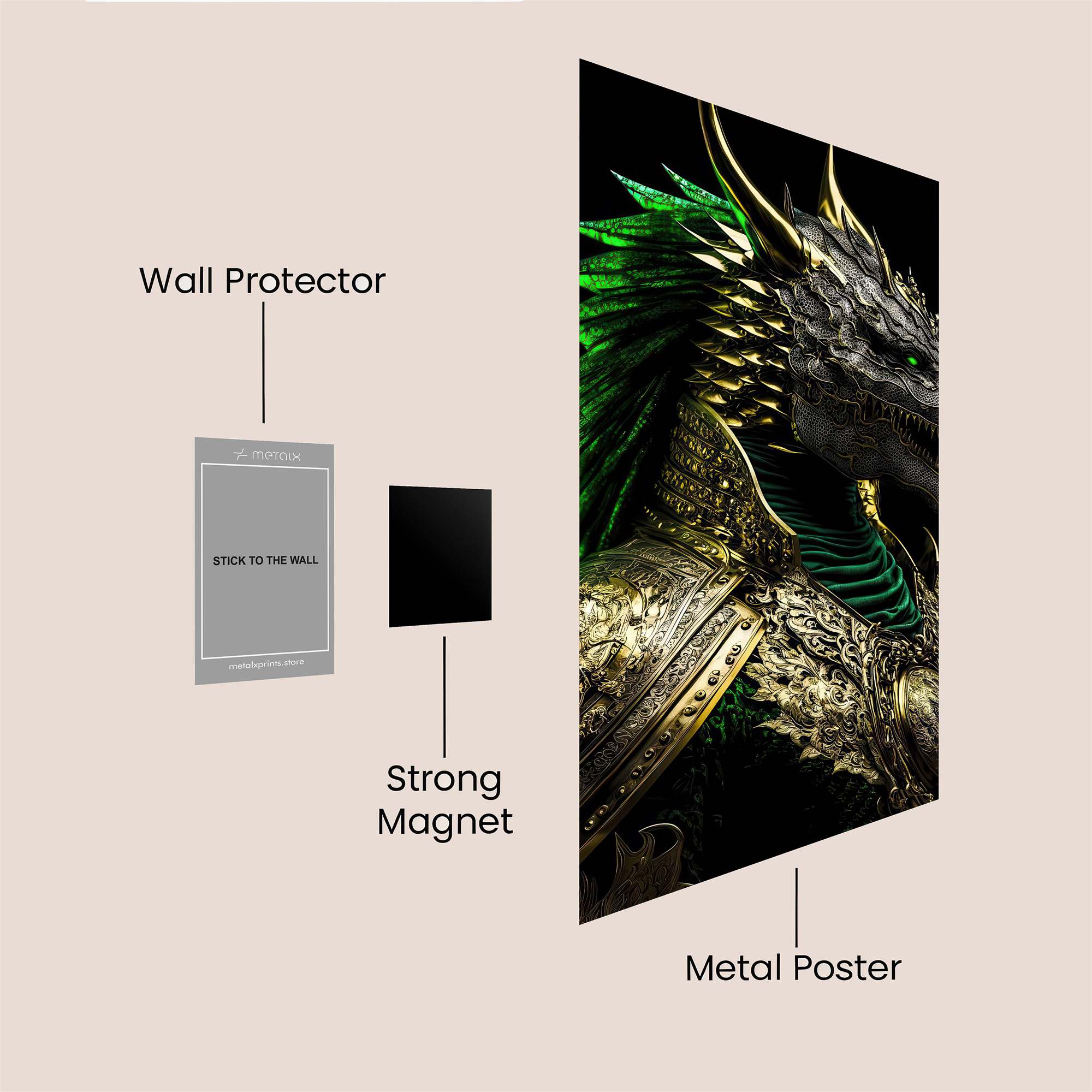 Dragon Regal Safe Wall Magnetic / M