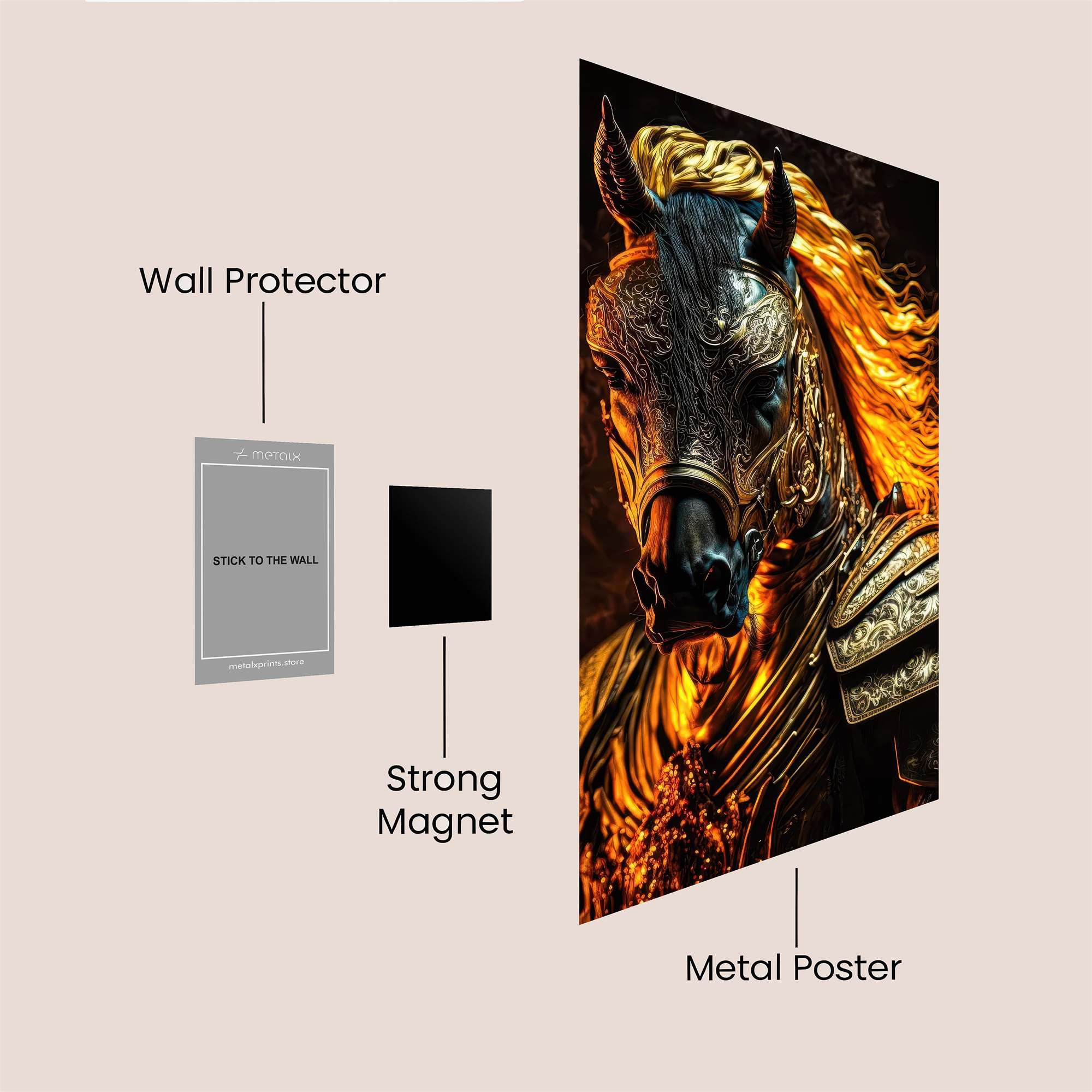 Warrior Blaze Safe Wall Magnetic / M