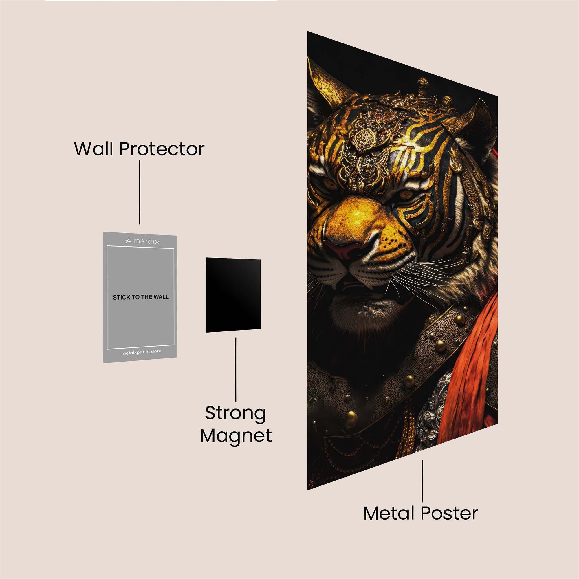 Tiger Majesty Safe Wall Magnetic / M