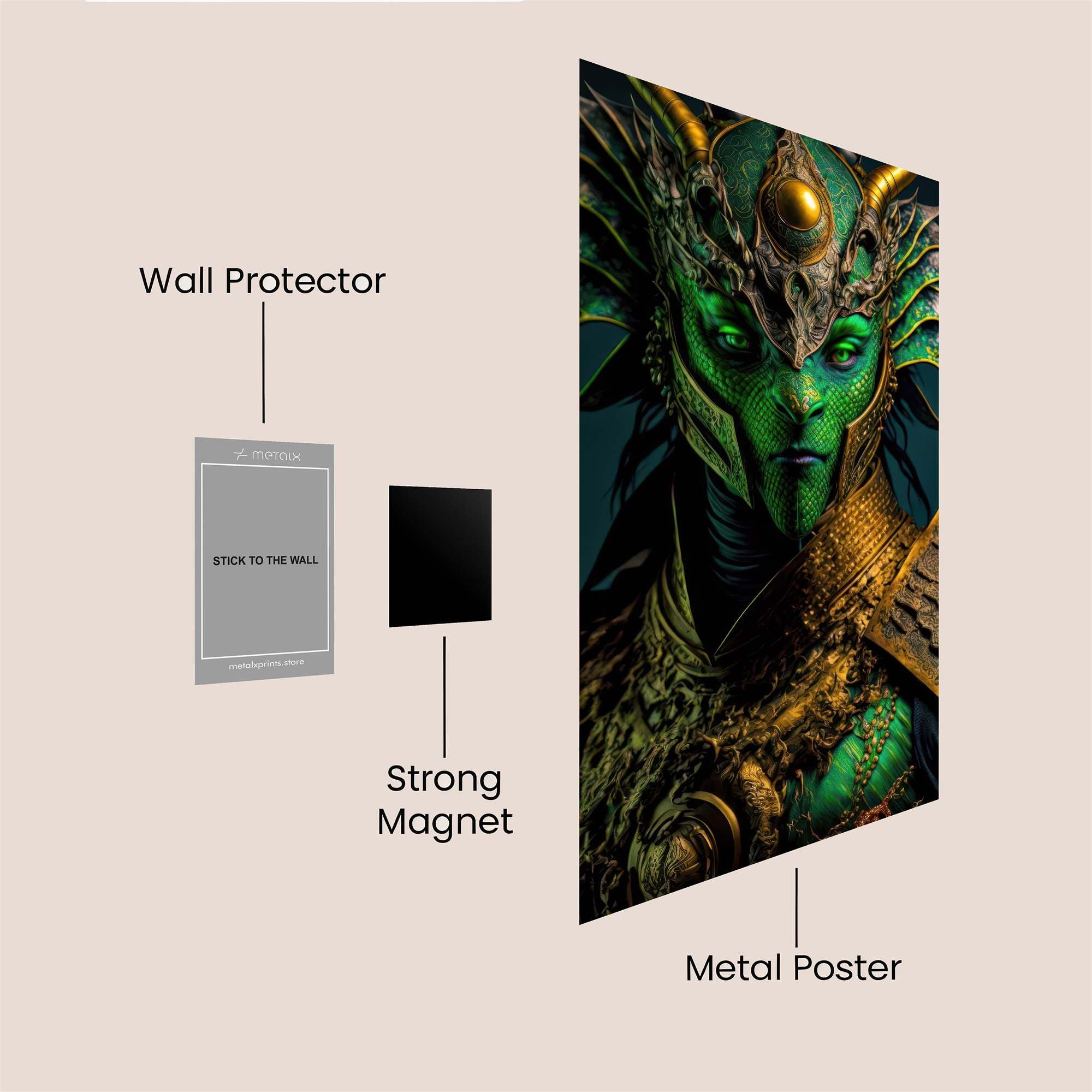 Dragon Majesty Safe Wall Magnetic / M