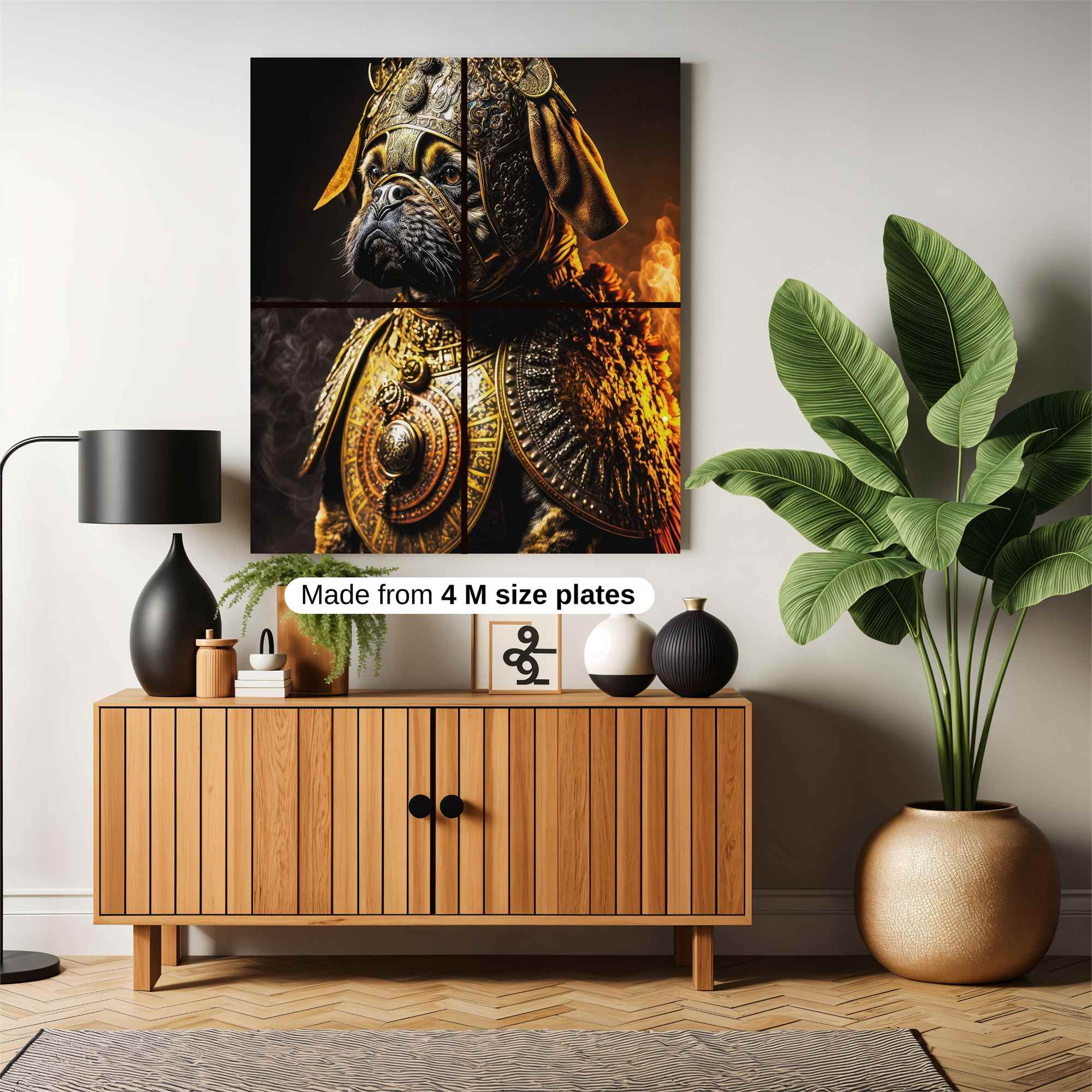 Pug Warrior Safe Wall Magnetic / M