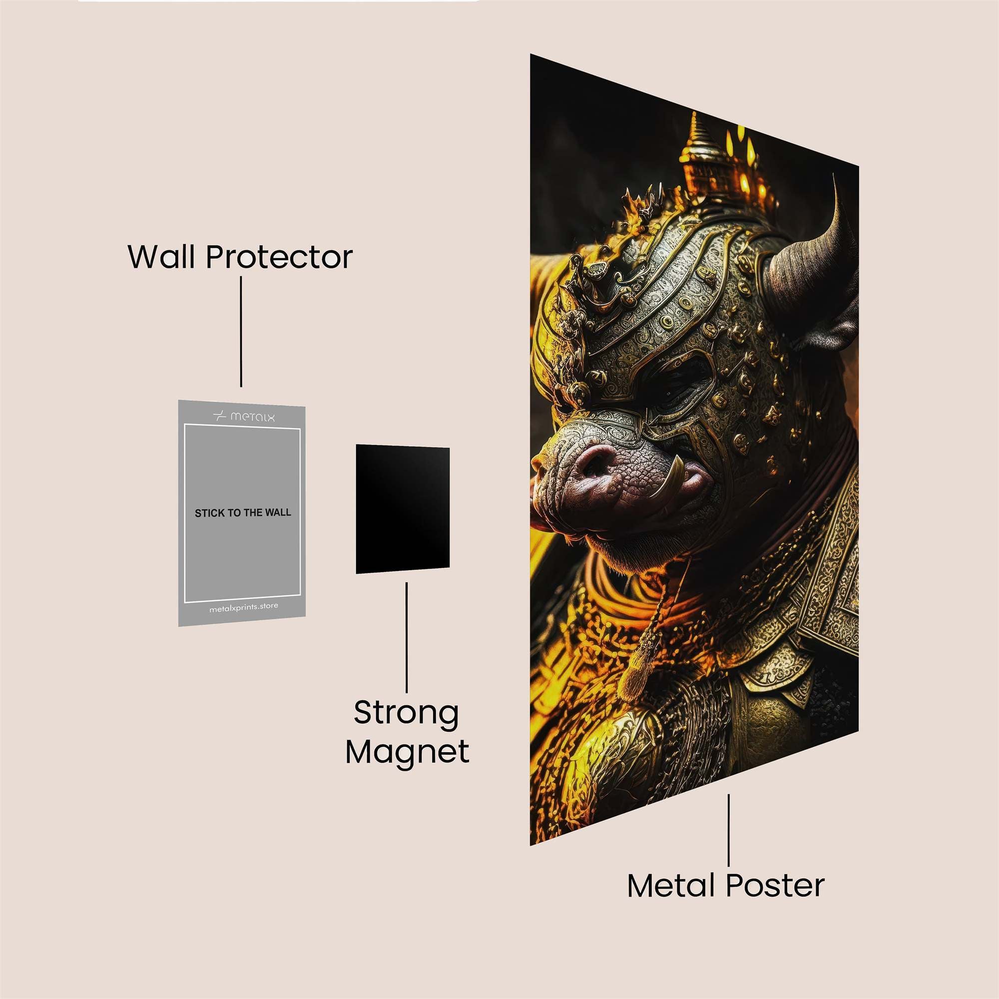 Minotaur Majestic Safe Wall Magnetic / M
