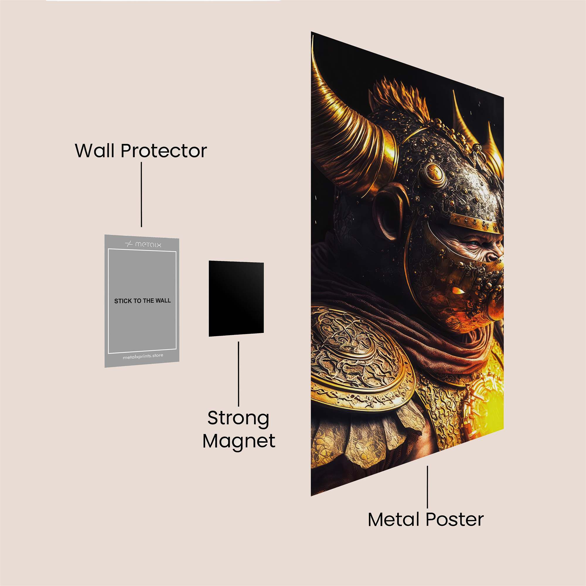 Orc Warrior Safe Wall Magnetic / M