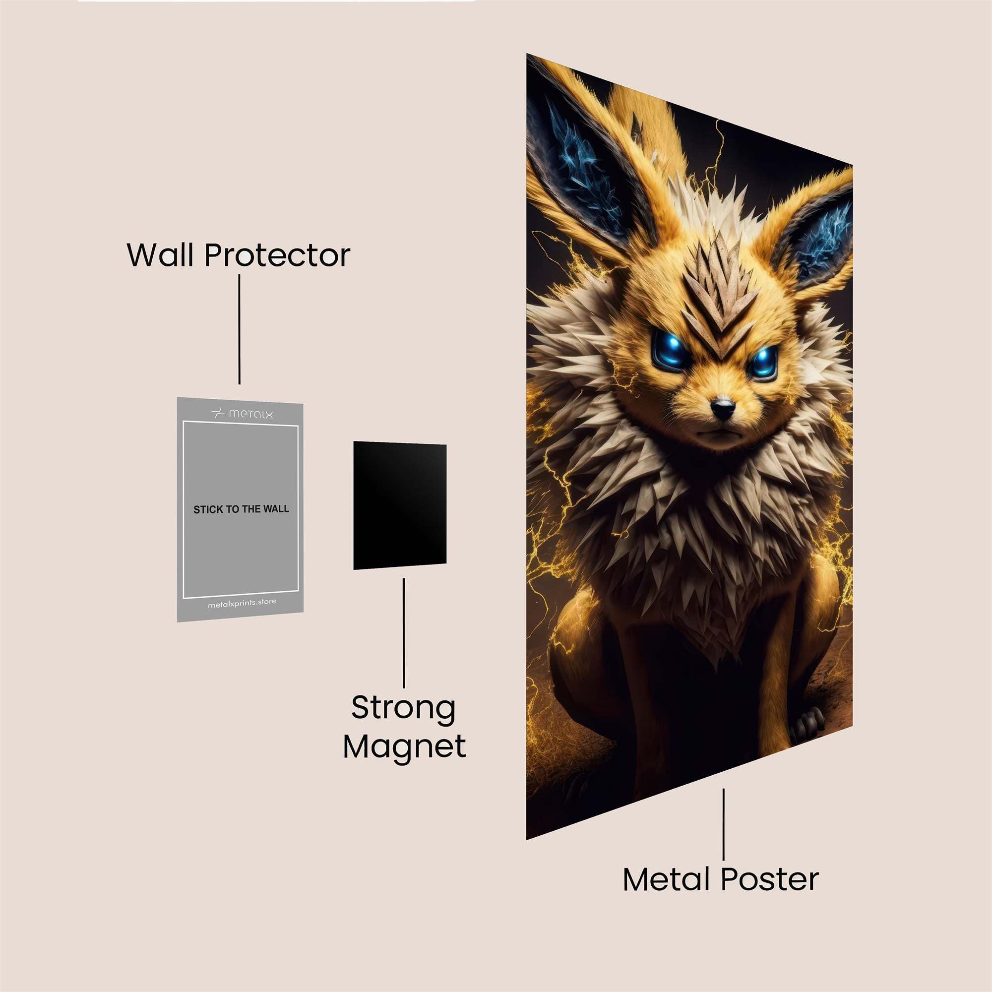 Jolteon Jolt Safe Wall Magnetic / M