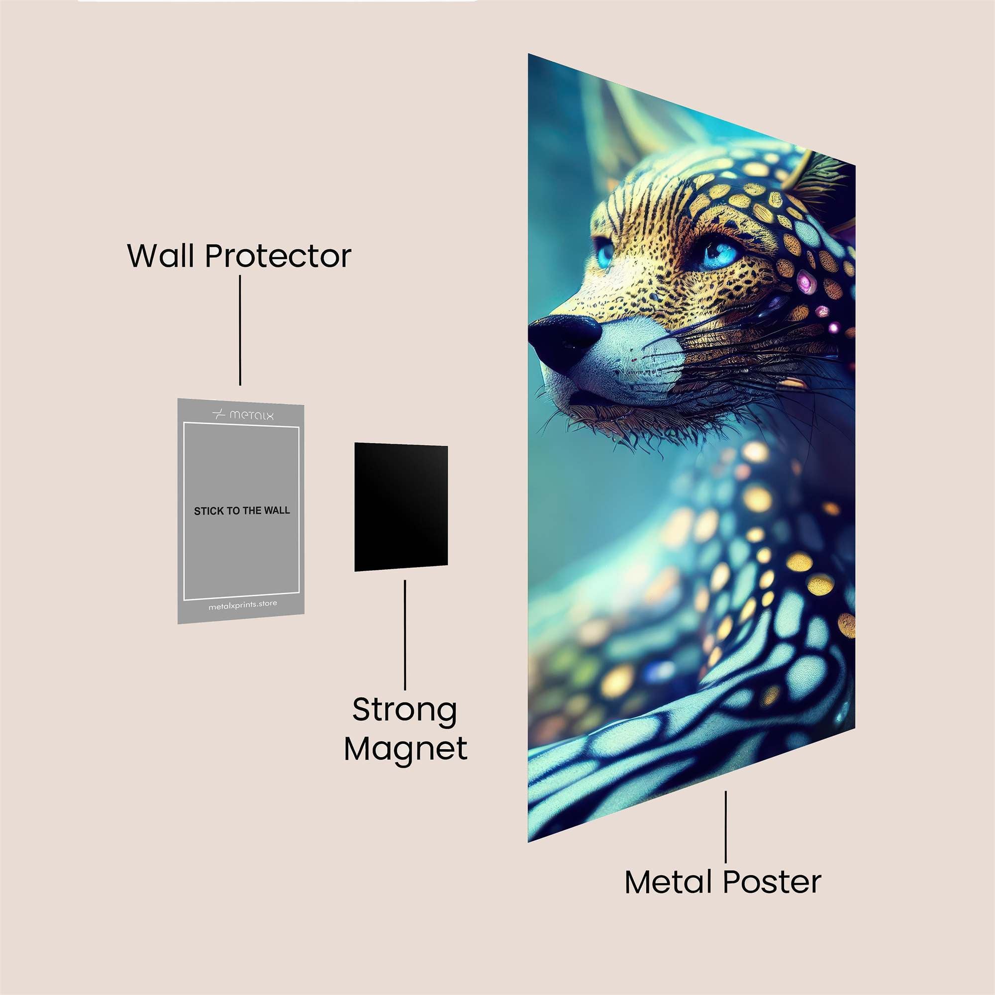 Fox Enchantment Safe Wall Magnetic / M