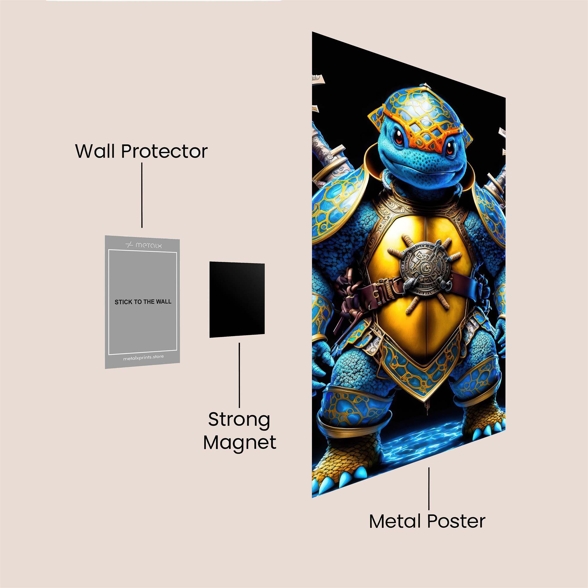 Squirtle Regal Safe Wall Magnetic / M