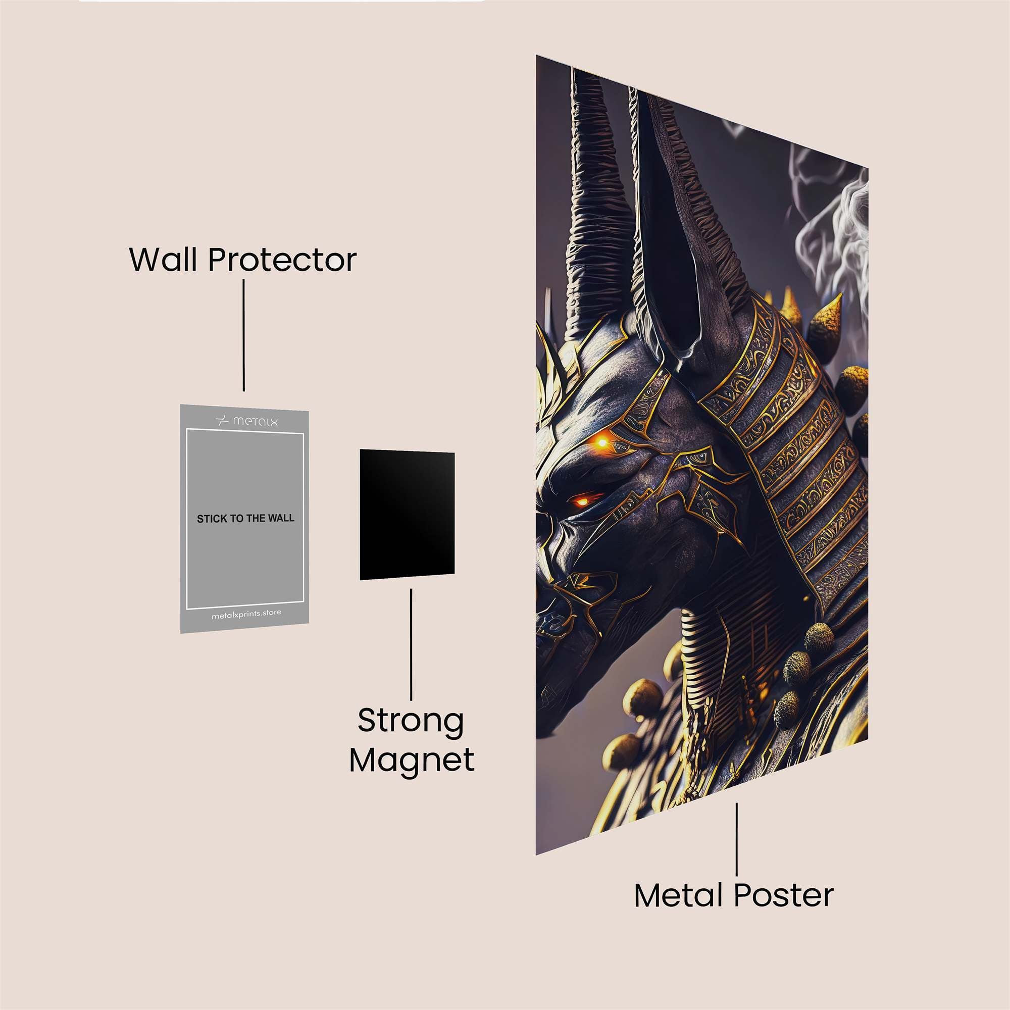 Anubis Ascendant Safe Wall Magnetic / M