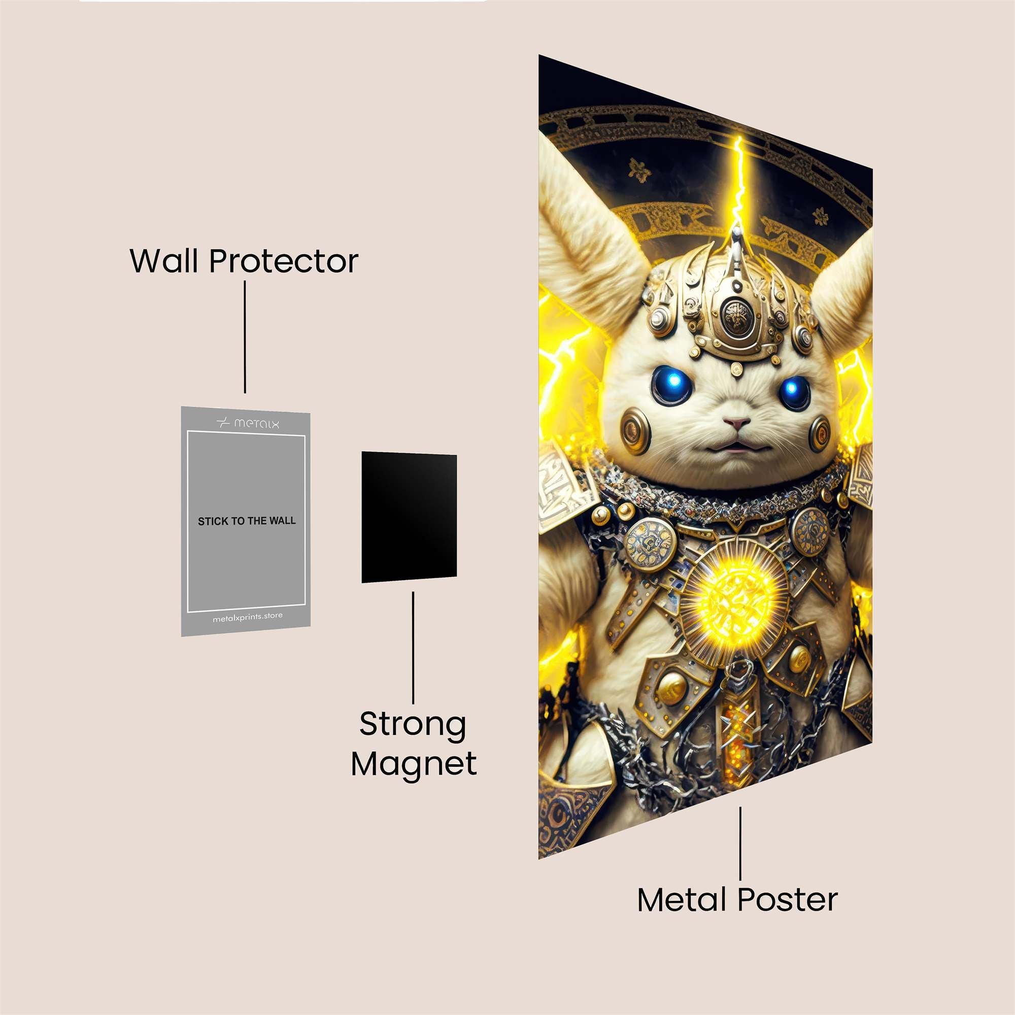 Pikachu Divine Safe Wall Magnetic / M