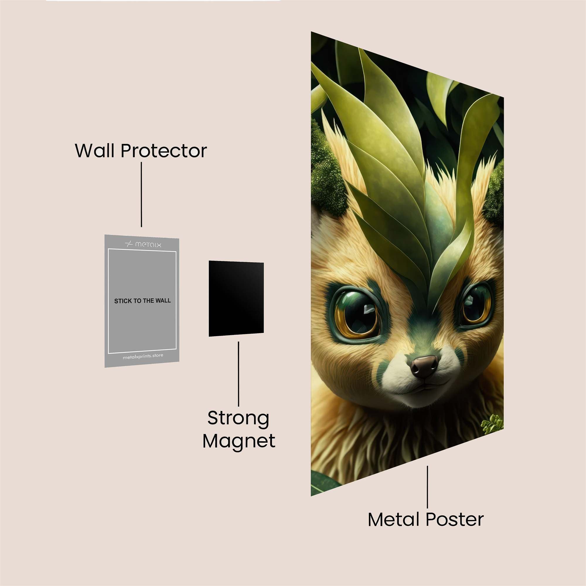 Leafeon Lush Safe Wall Magnetic / M