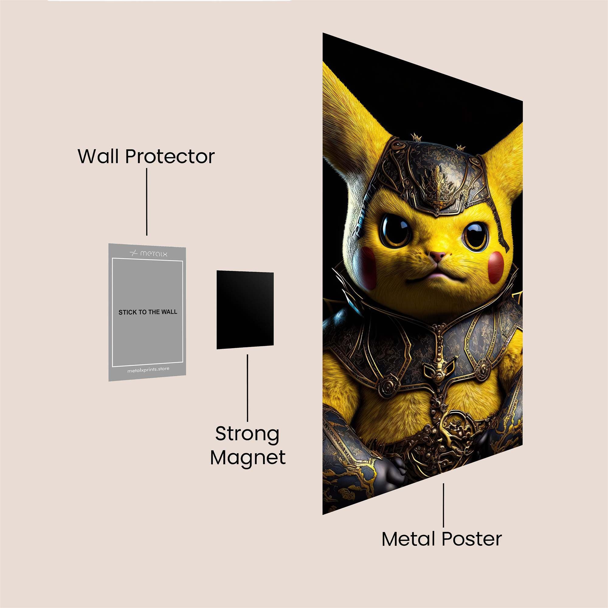 Pikachu Regal Safe Wall Magnetic / M