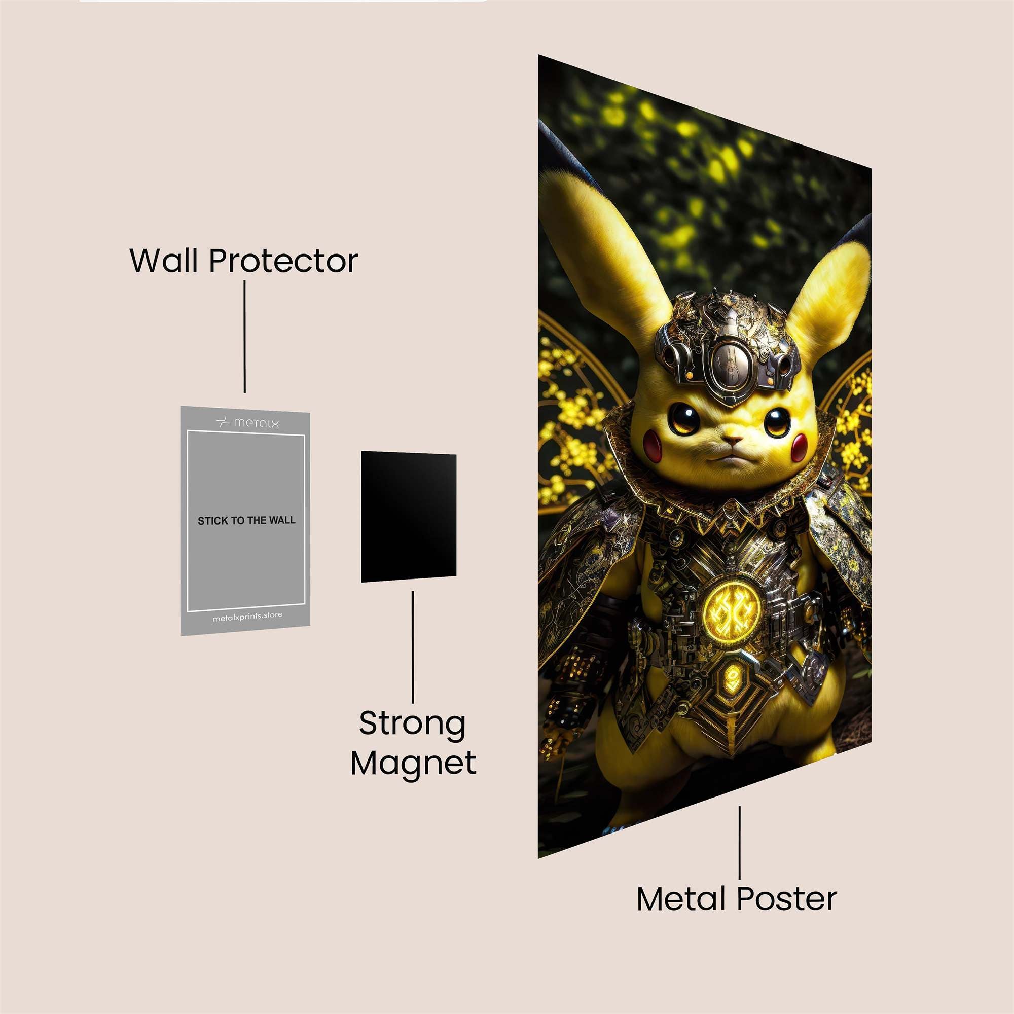 Pikachu Regal Safe Wall Magnetic / M