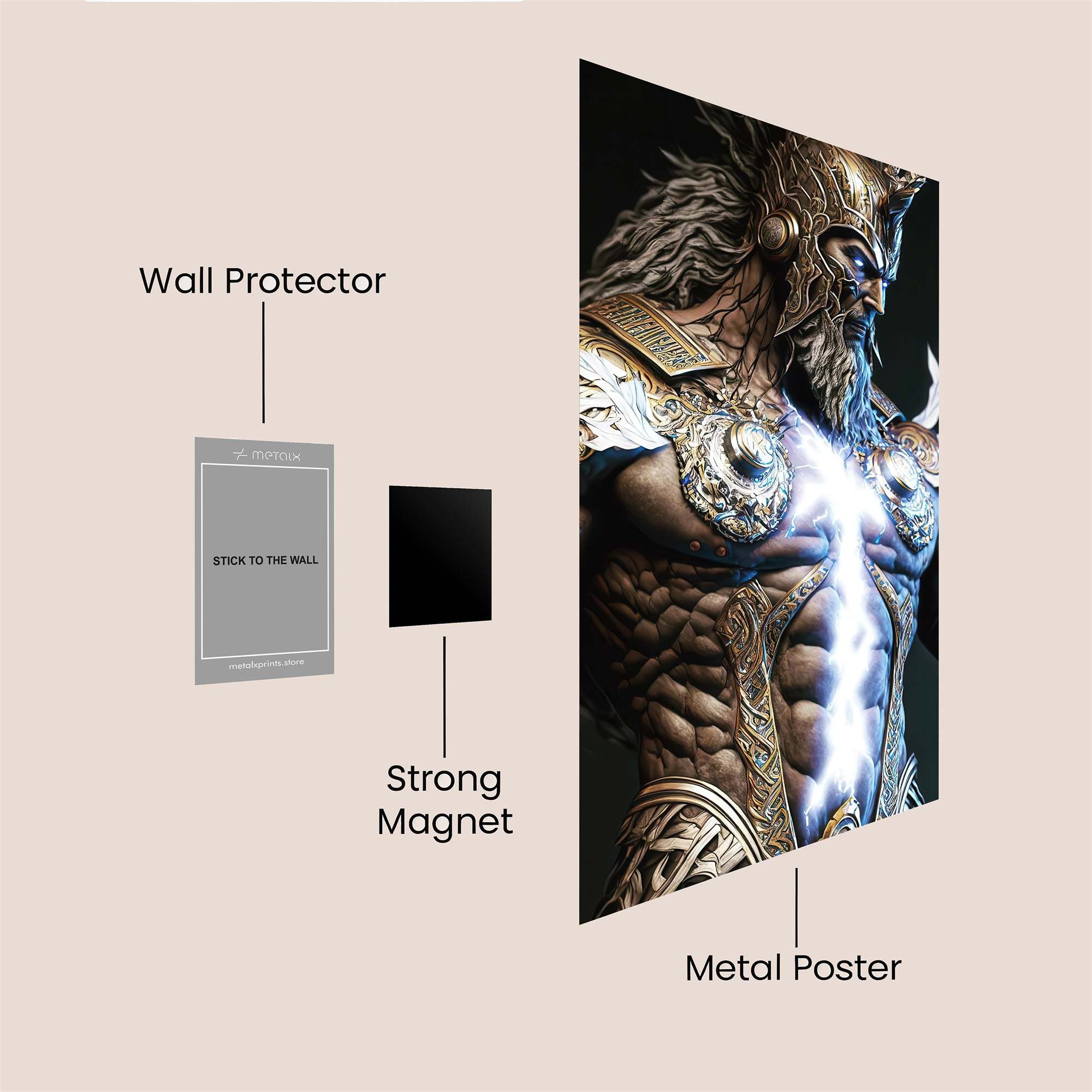 Zeus Majestic Safe Wall Magnetic / M