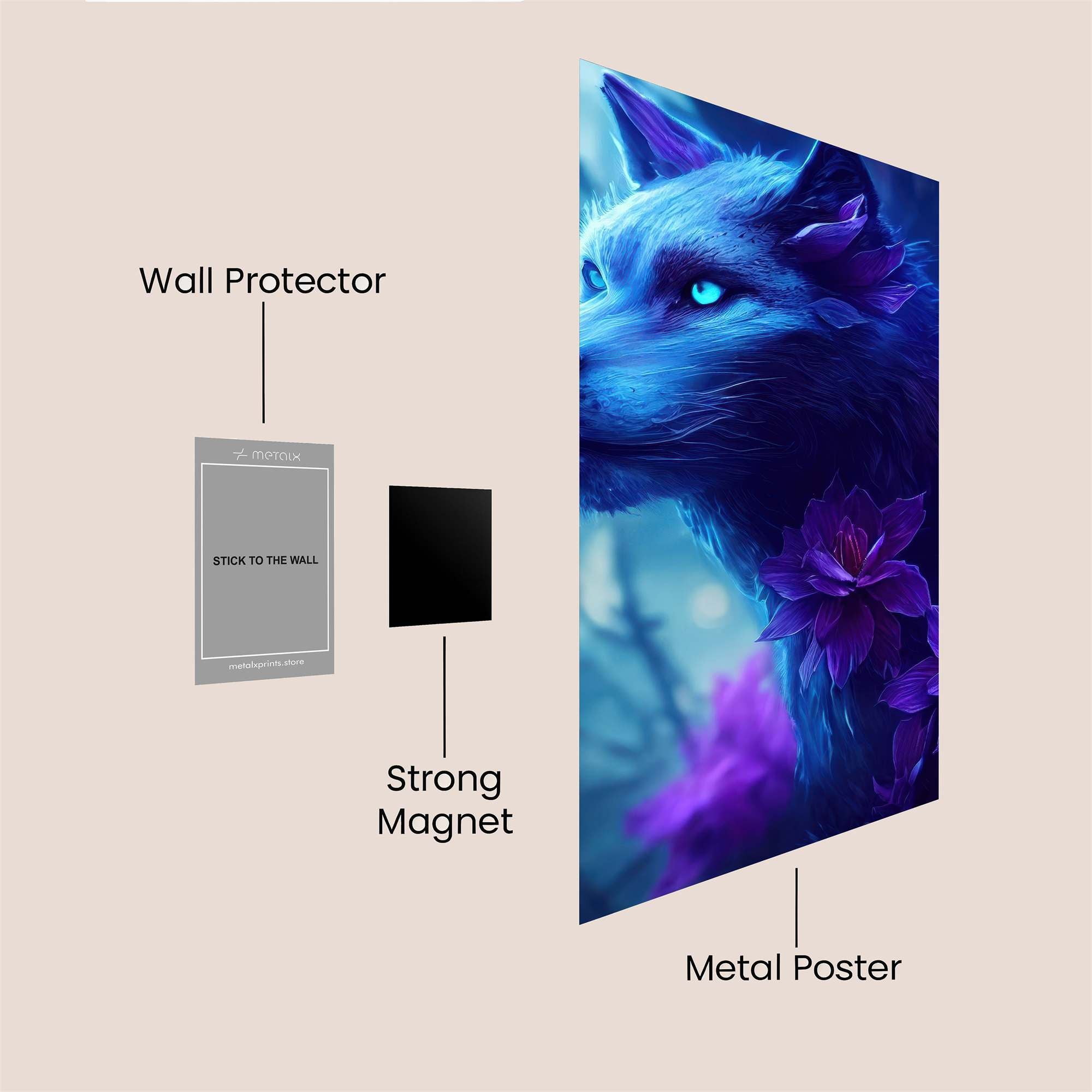 Lunar Bloom Safe Wall Magnetic / M