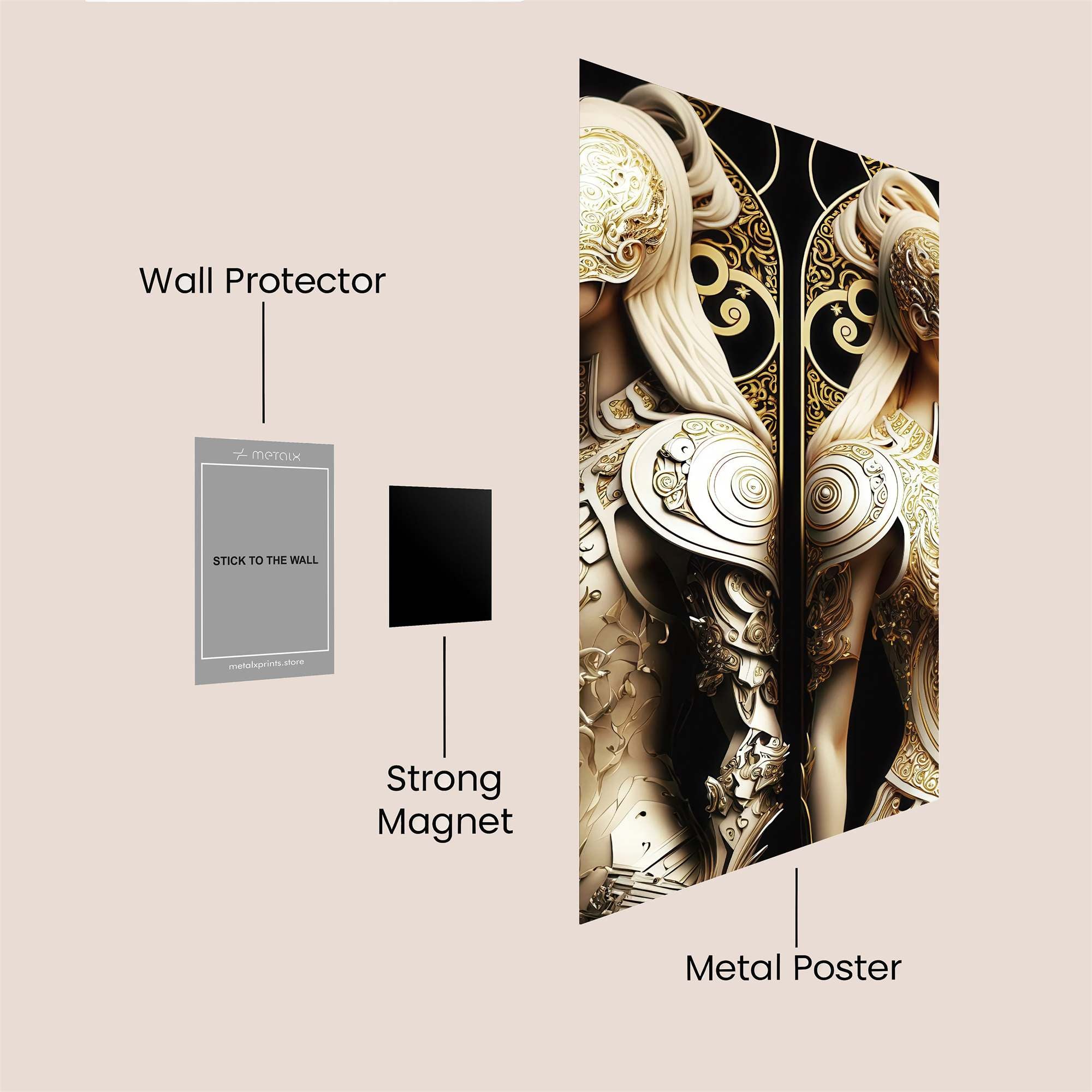 Golden Majesty Safe Wall Magnetic / M
