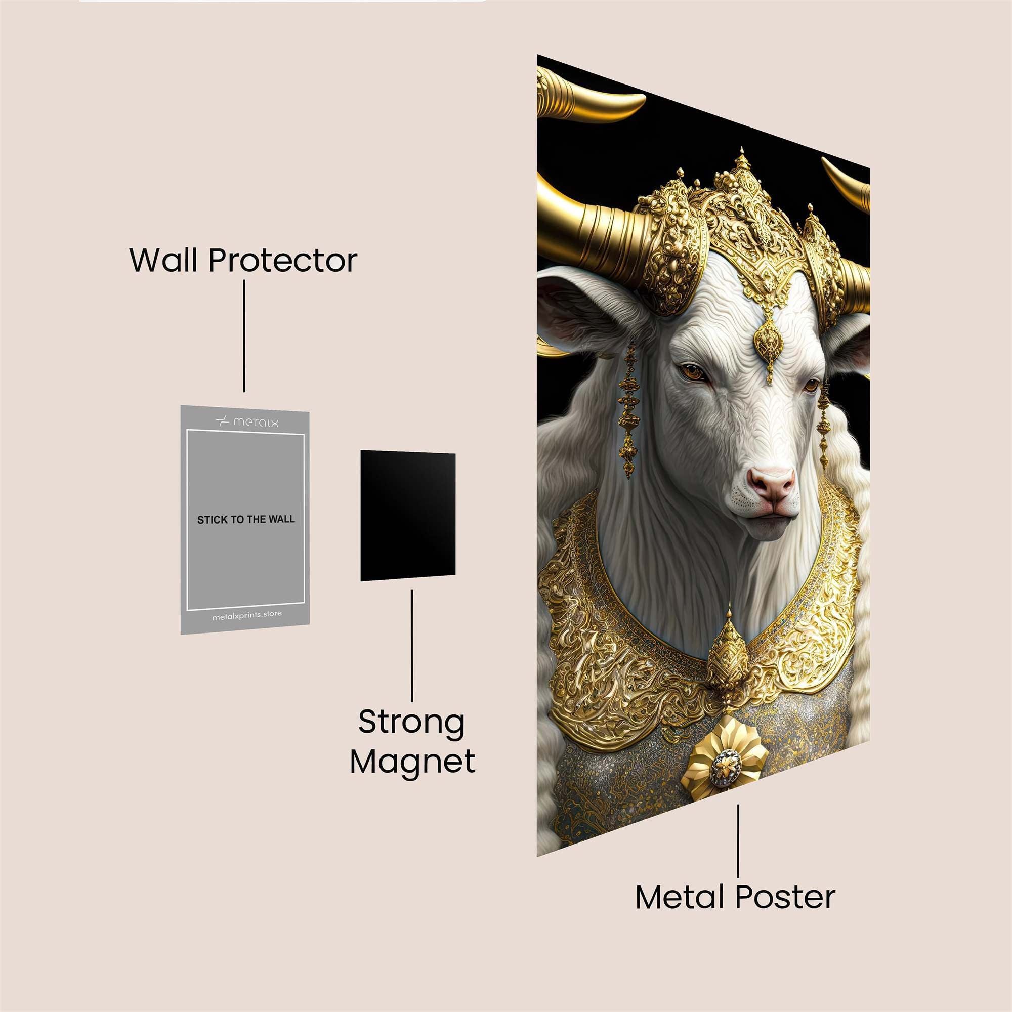 Divine Bull Safe Wall Magnetic / M