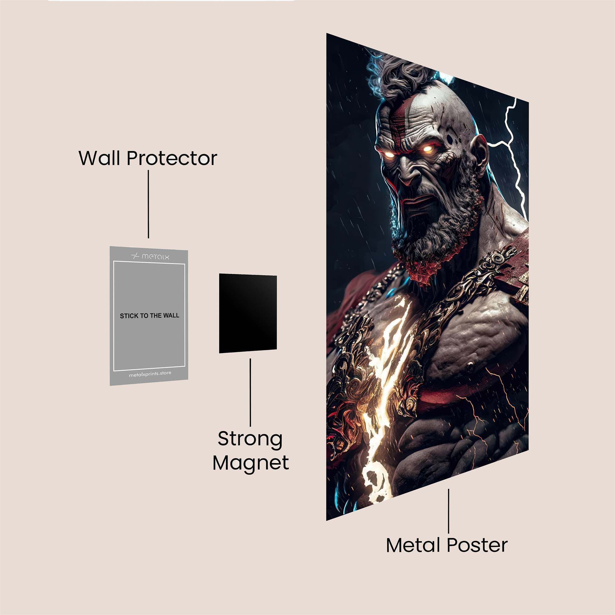 Kratos Thunderous Safe Wall Magnetic / M
