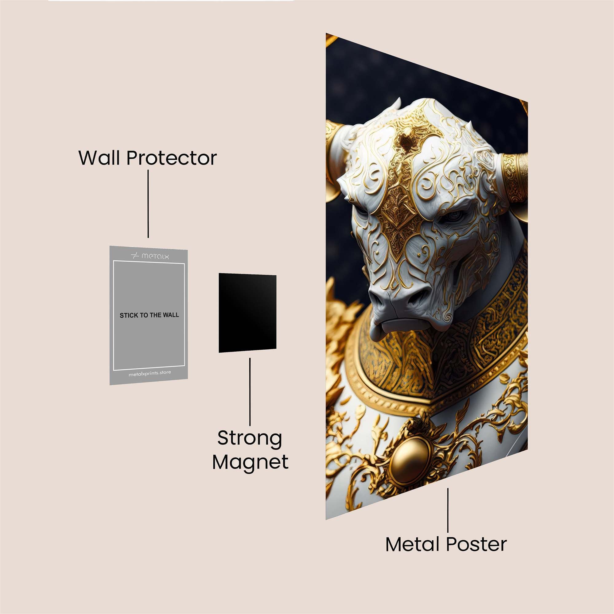Minotaur Majestic Safe Wall Magnetic / M