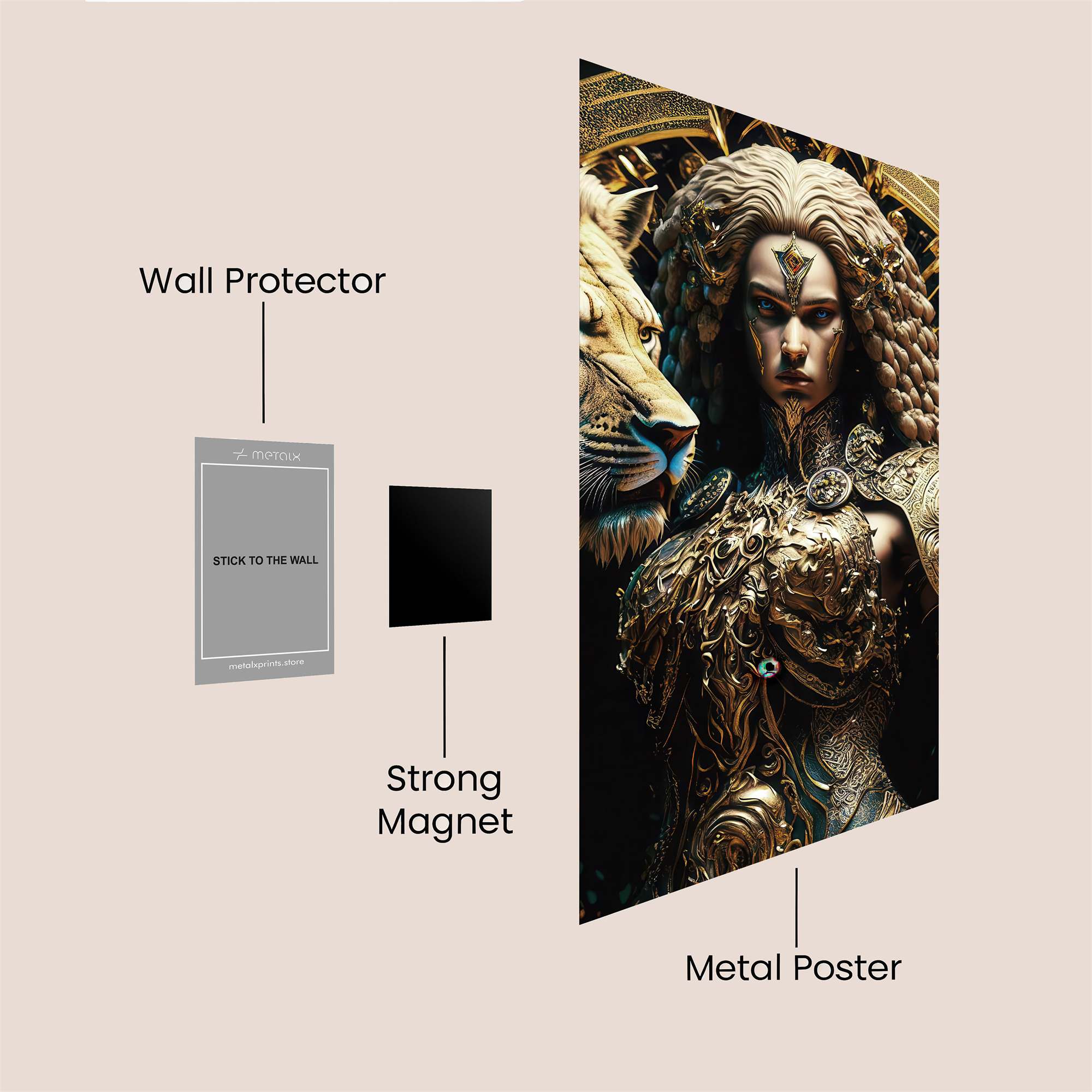 Lioness Regal Safe Wall Magnetic / M