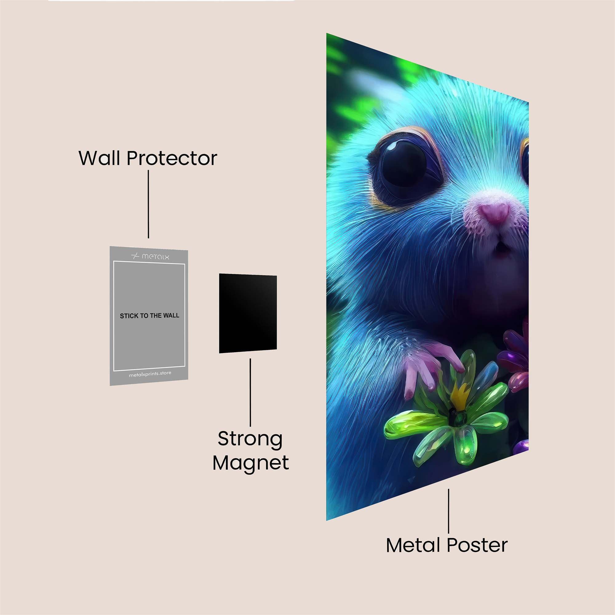 Blue Bliss Safe Wall Magnetic / M
