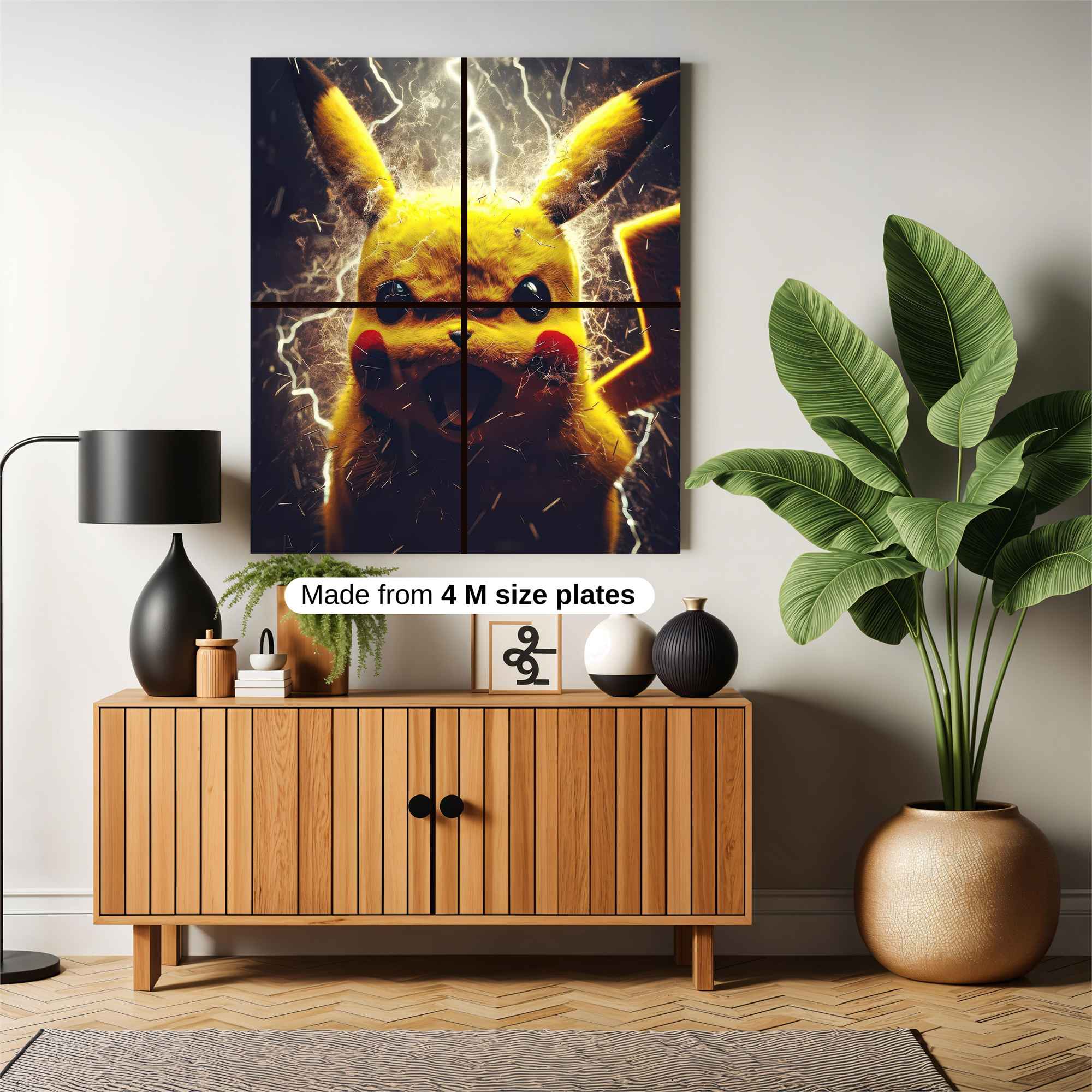 Pikachu Thunder Safe Wall Magnetic / M
